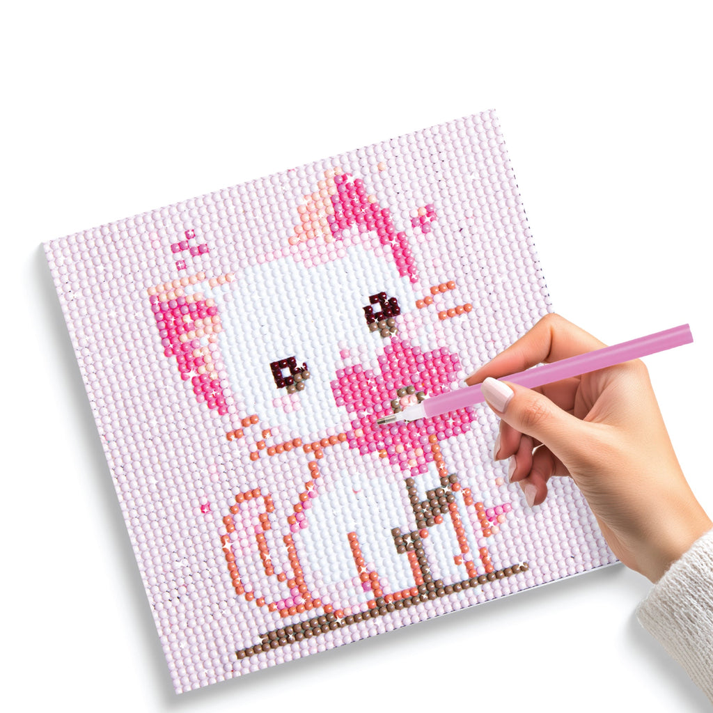 (15 x 15 cm) - 5D Diamond Painting - Cat  Matching Frame Combo