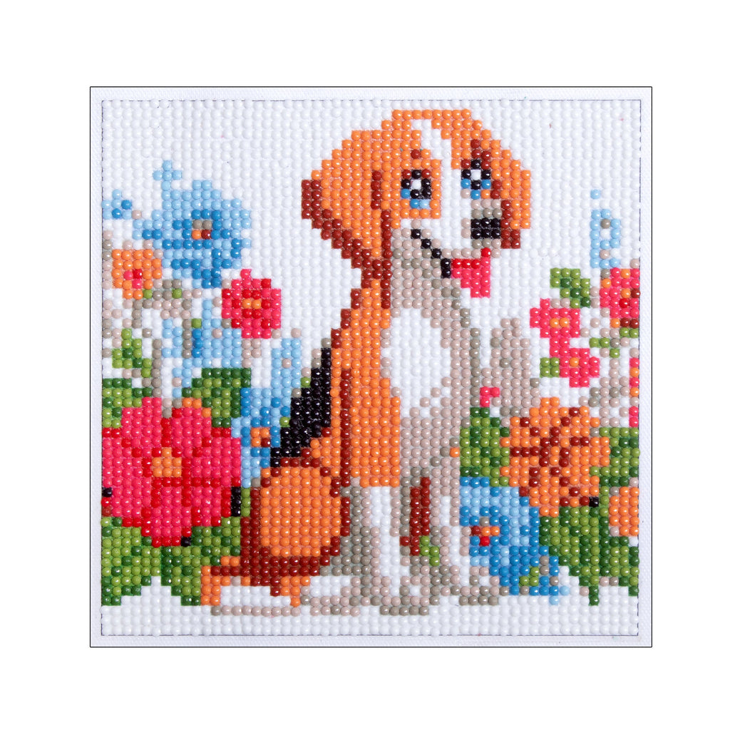 5D Diamond Painting Kit Dog 15 X 15cm 1pc