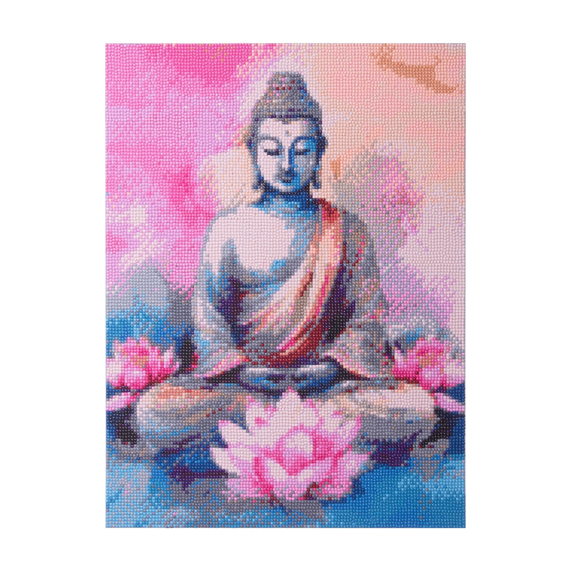 (40 x 50 cm) - 5D Diamond Painting - Enchanted Buddha  Matching Frame Combo