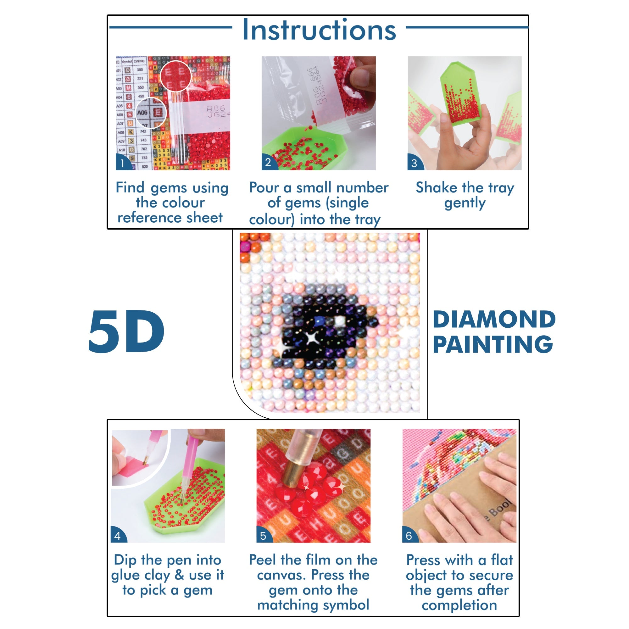 (40 x 50 cm) - 5D Diamond Painting - Sparkle Unicorn Yellow  Matching Frame Combo