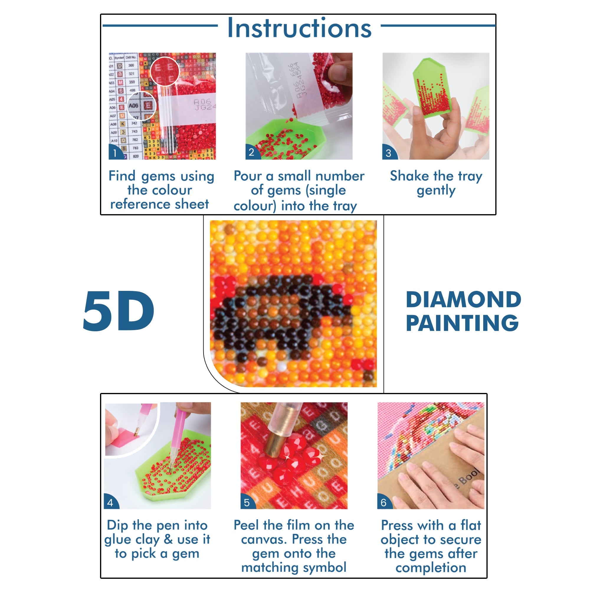 (40 x 50 cm) - 5D Diamond Painting - Sunflower Vase  Matching Frame Combo