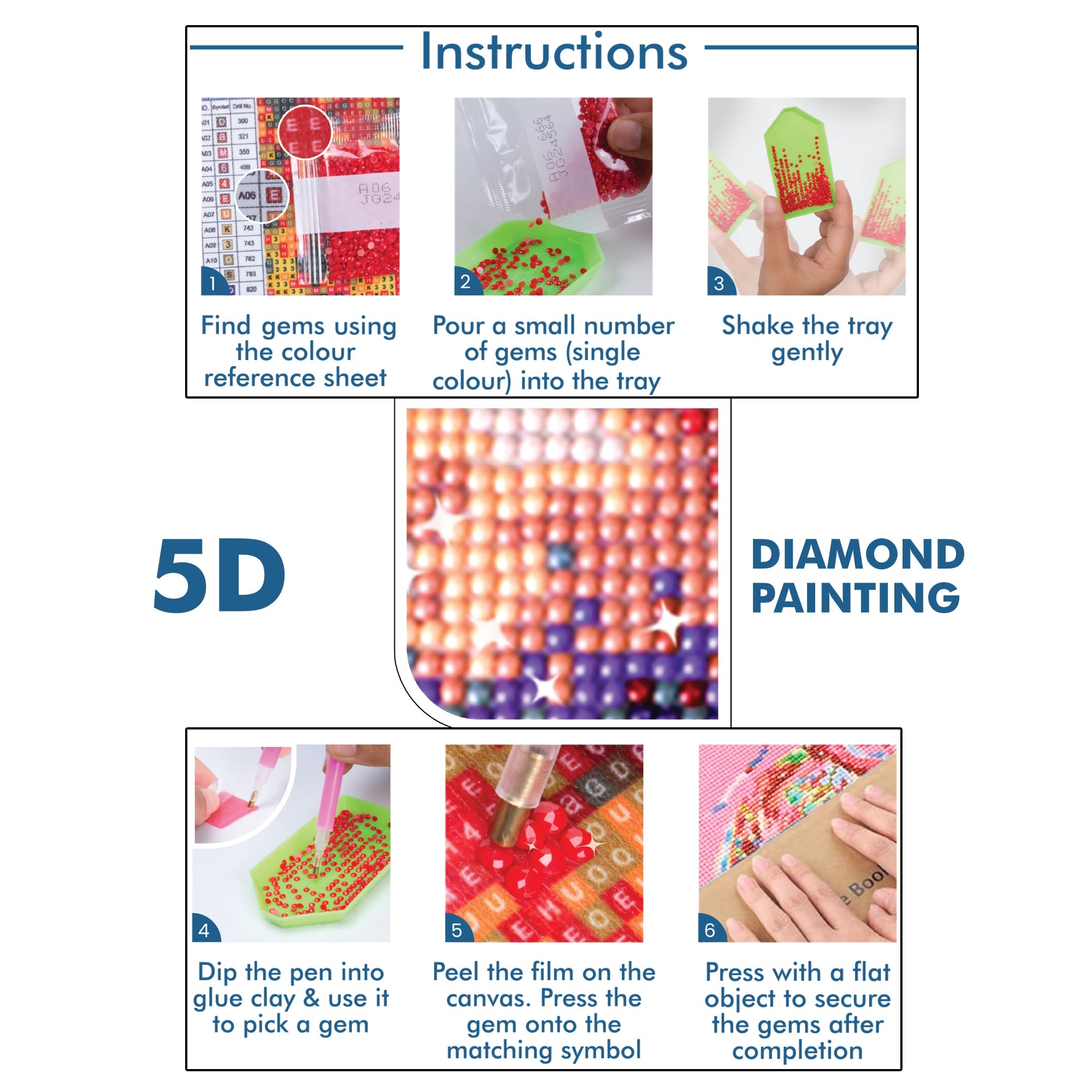 (40 x 50 cm) - 5D Diamond Painting - Starry Sky  Matching Frame Combo