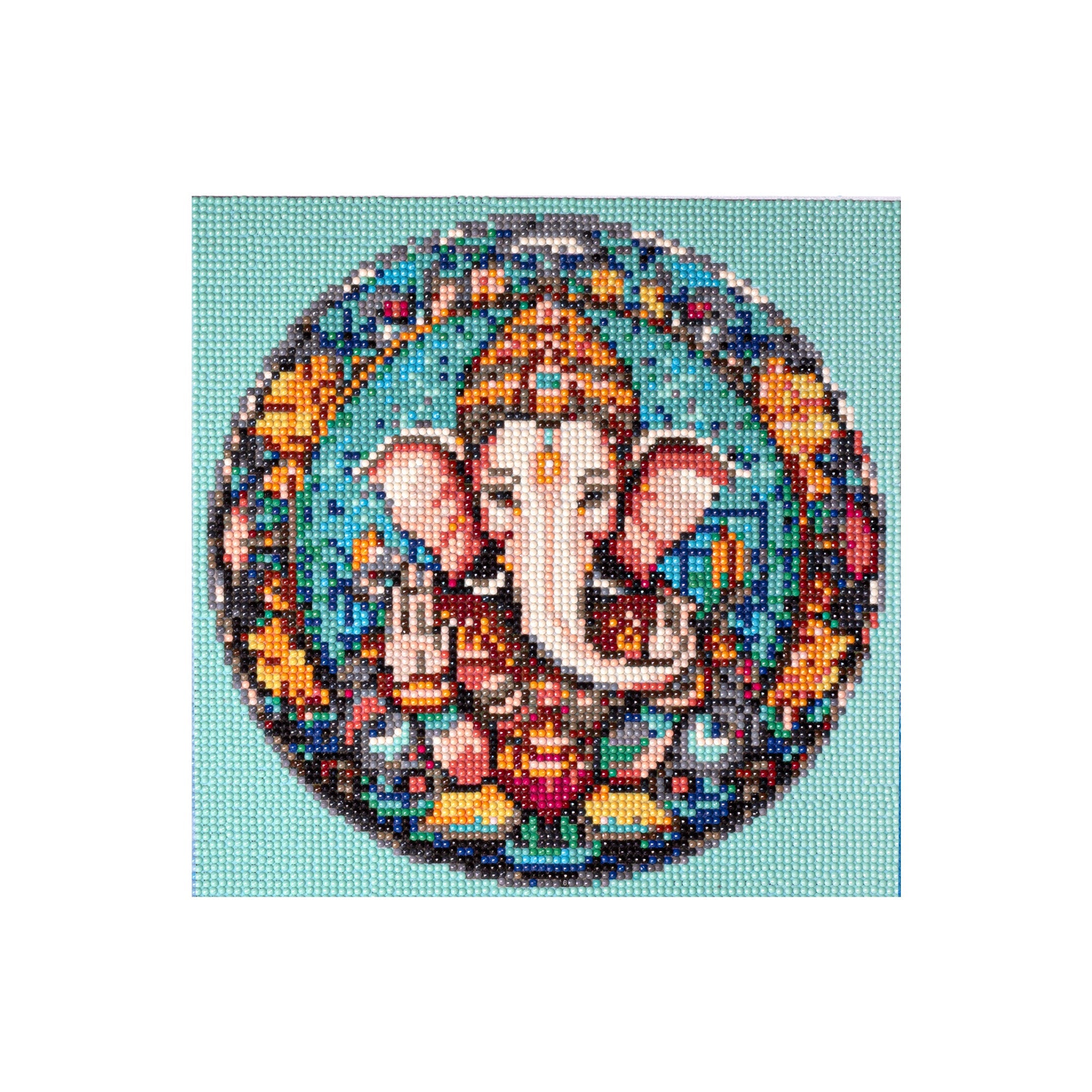 (30 X 30 cm) - 5D Diamond Painting - Shree Ganesha  Matching Frame Combo