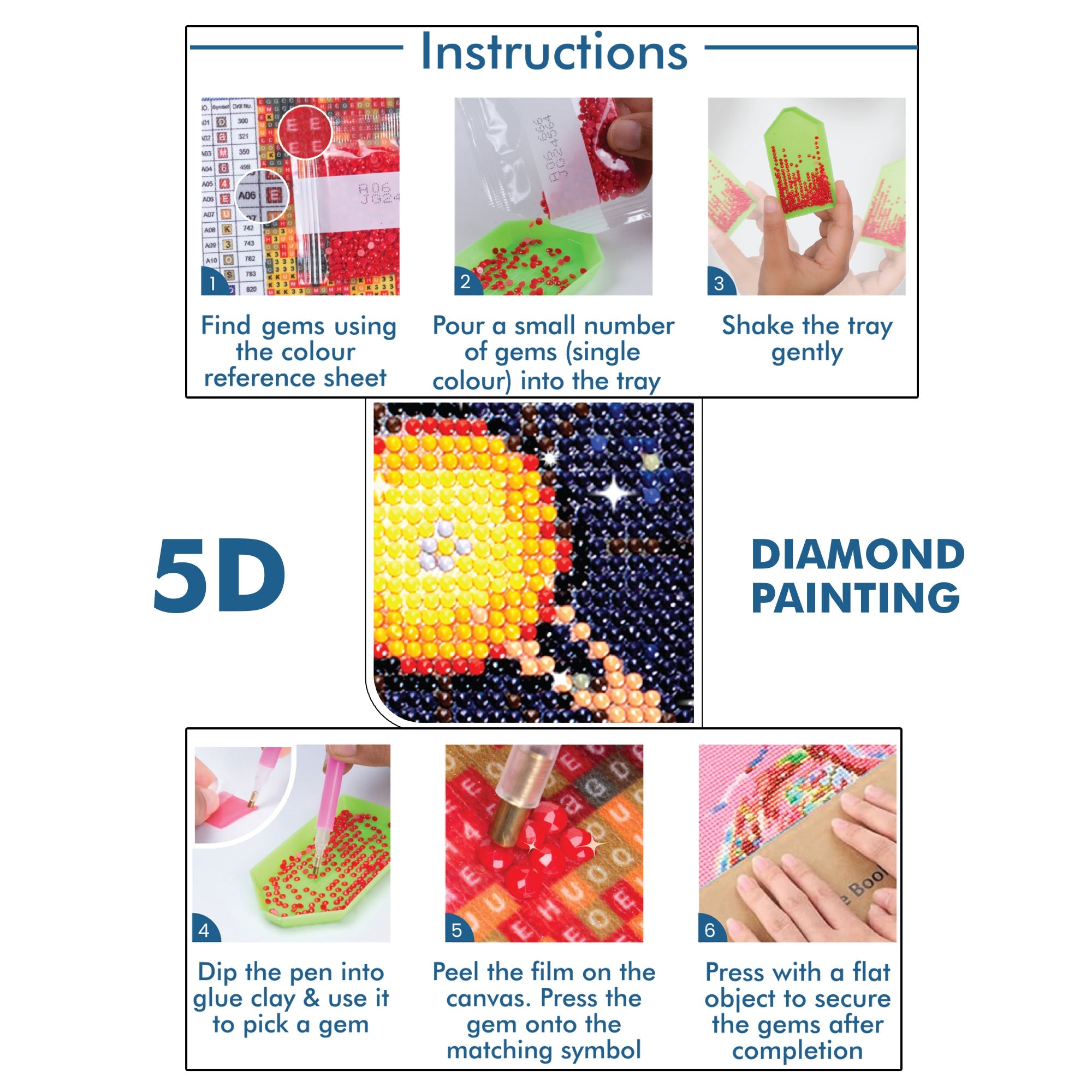 (30 X 30 cm) - 5D Diamond Painting - Mystic Galaxy  Matching Frame Combo