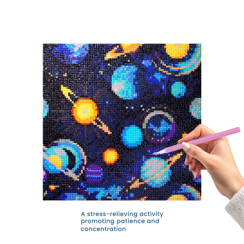 5D Diamond Painting Kit Mystic Galaxy 30 X 30cm 1pc Acetate Box