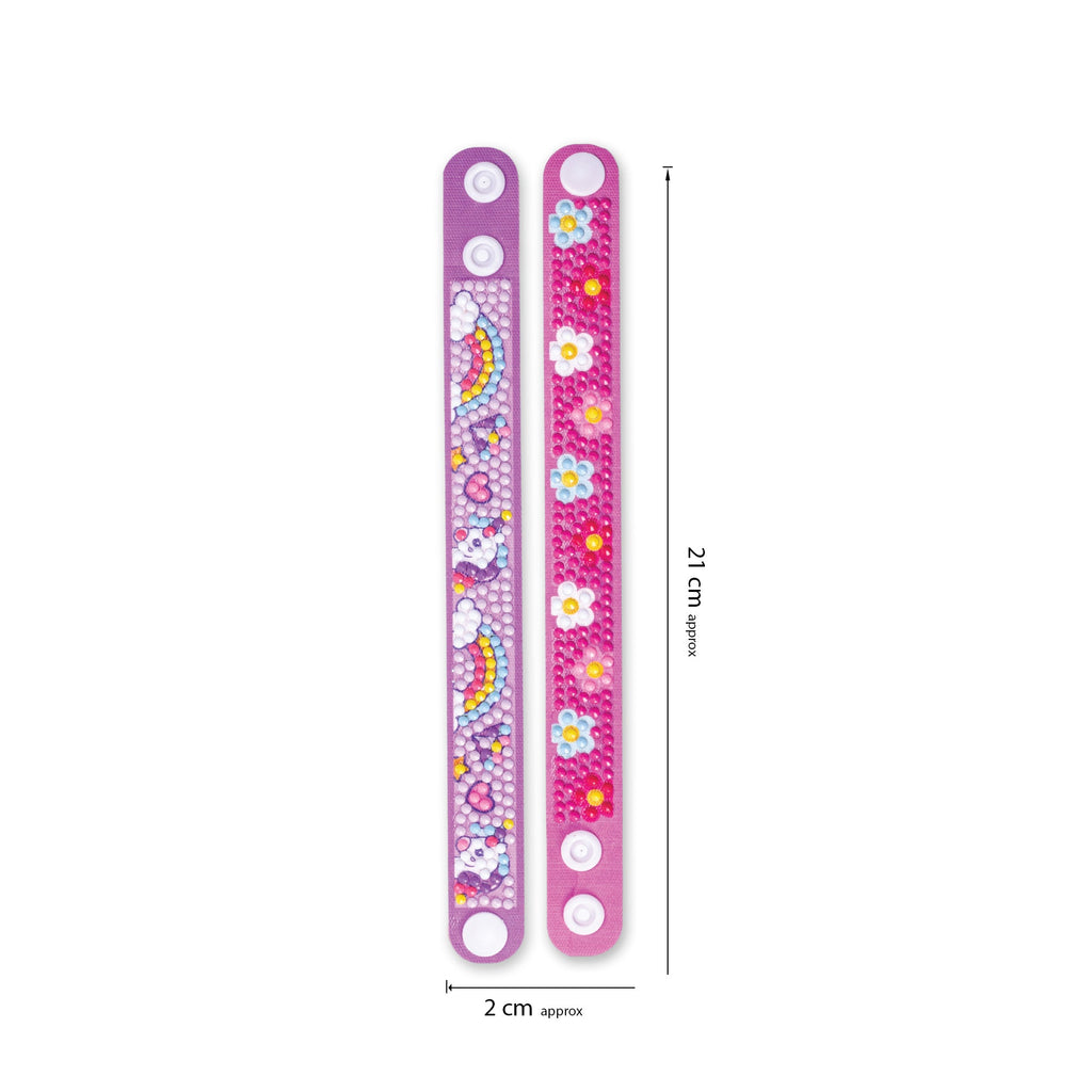 Diamond Art Bracelets 2 X 20.5 cm 2pc Box