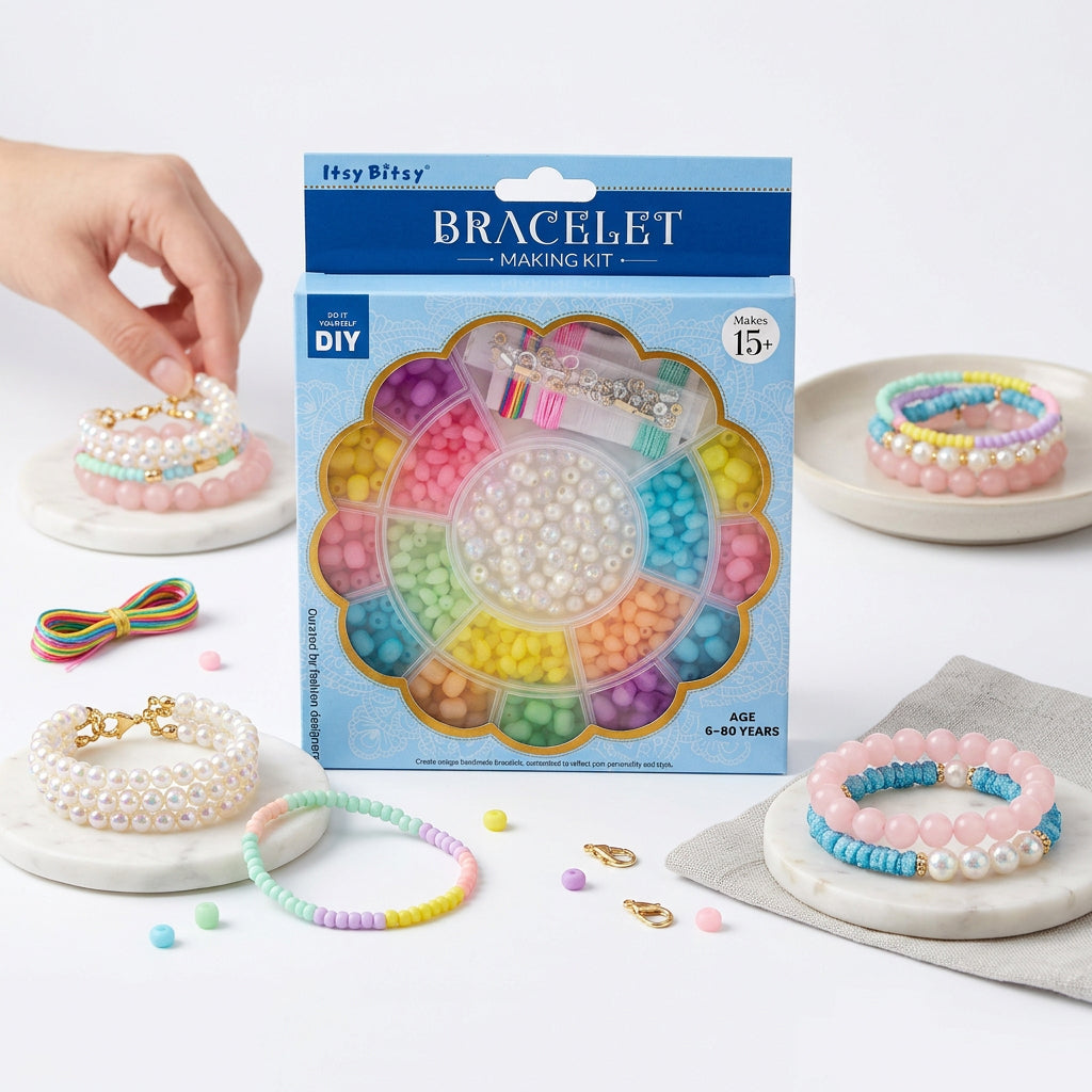 My Beads Studio Jewellery Making Kit Pastel Gallery 17.5 X 17.5 cm 1 Box