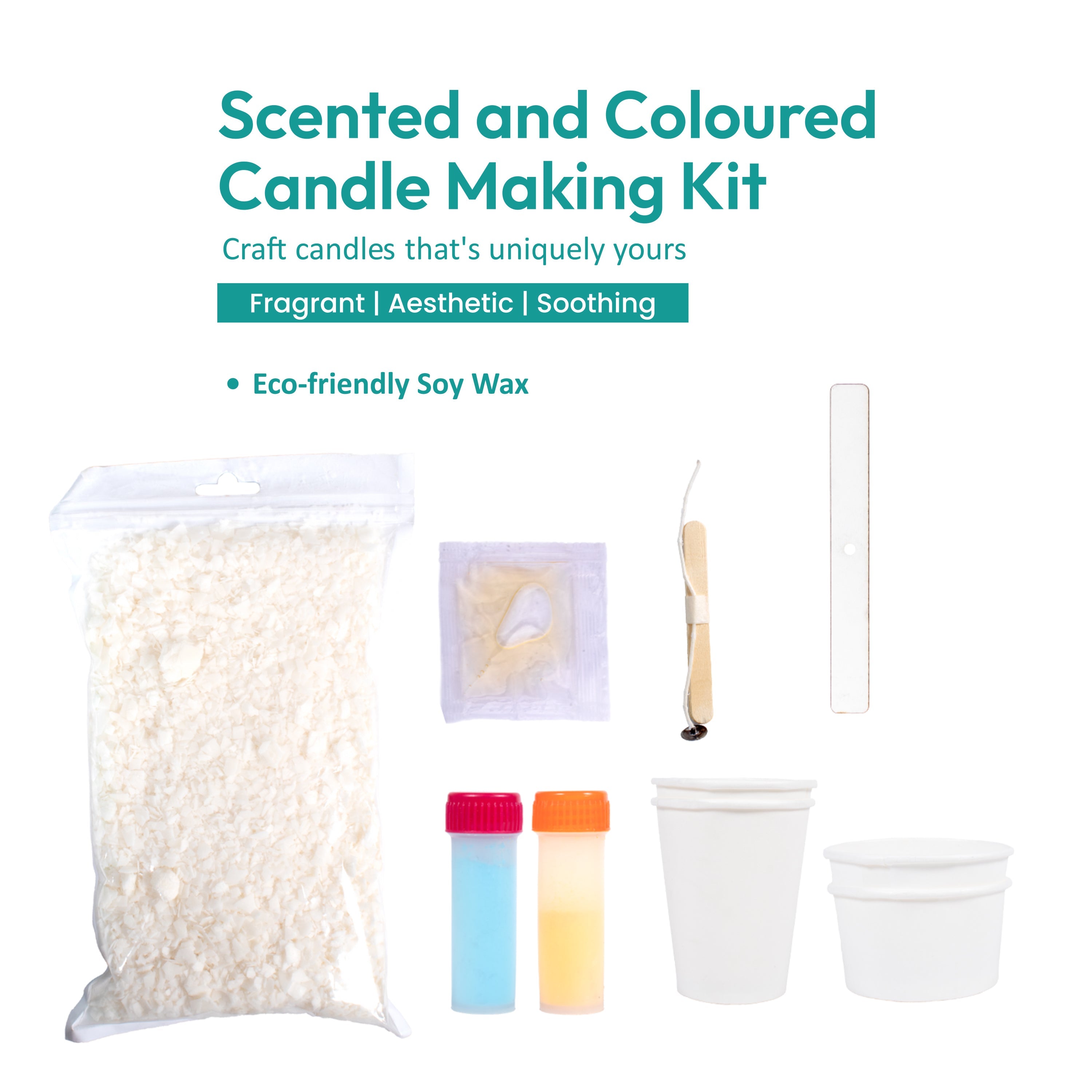 DIY Scented and Coloured Candle Making Kit Box