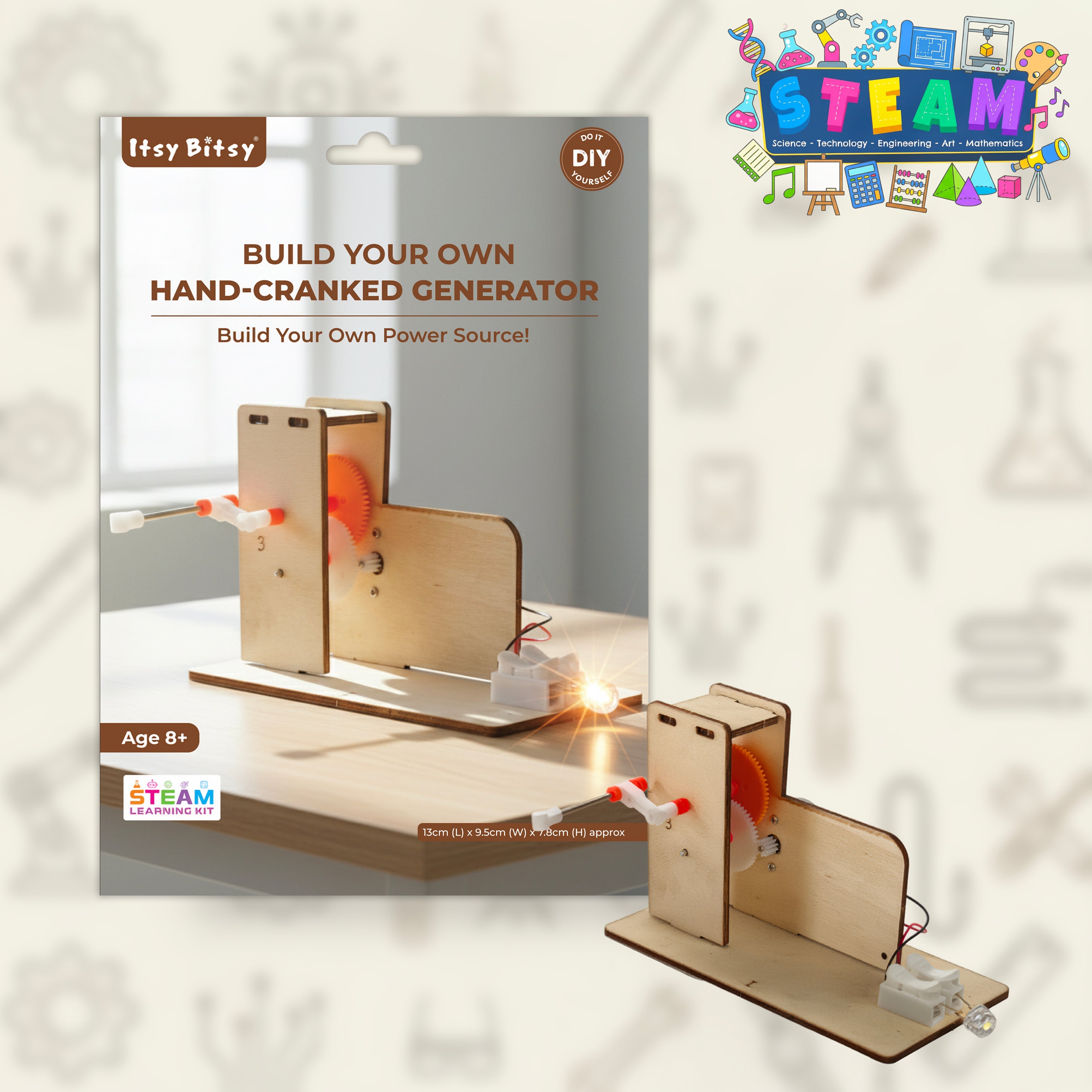 DIY Build Your Own Hand-cranked Generator