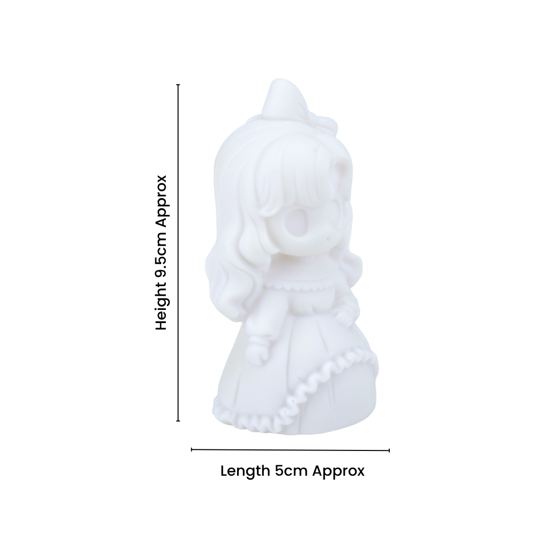 Paint And Play Create Your Own 3D Table Decor with Acrylic Paint and Brush Pretty Girl 1pc