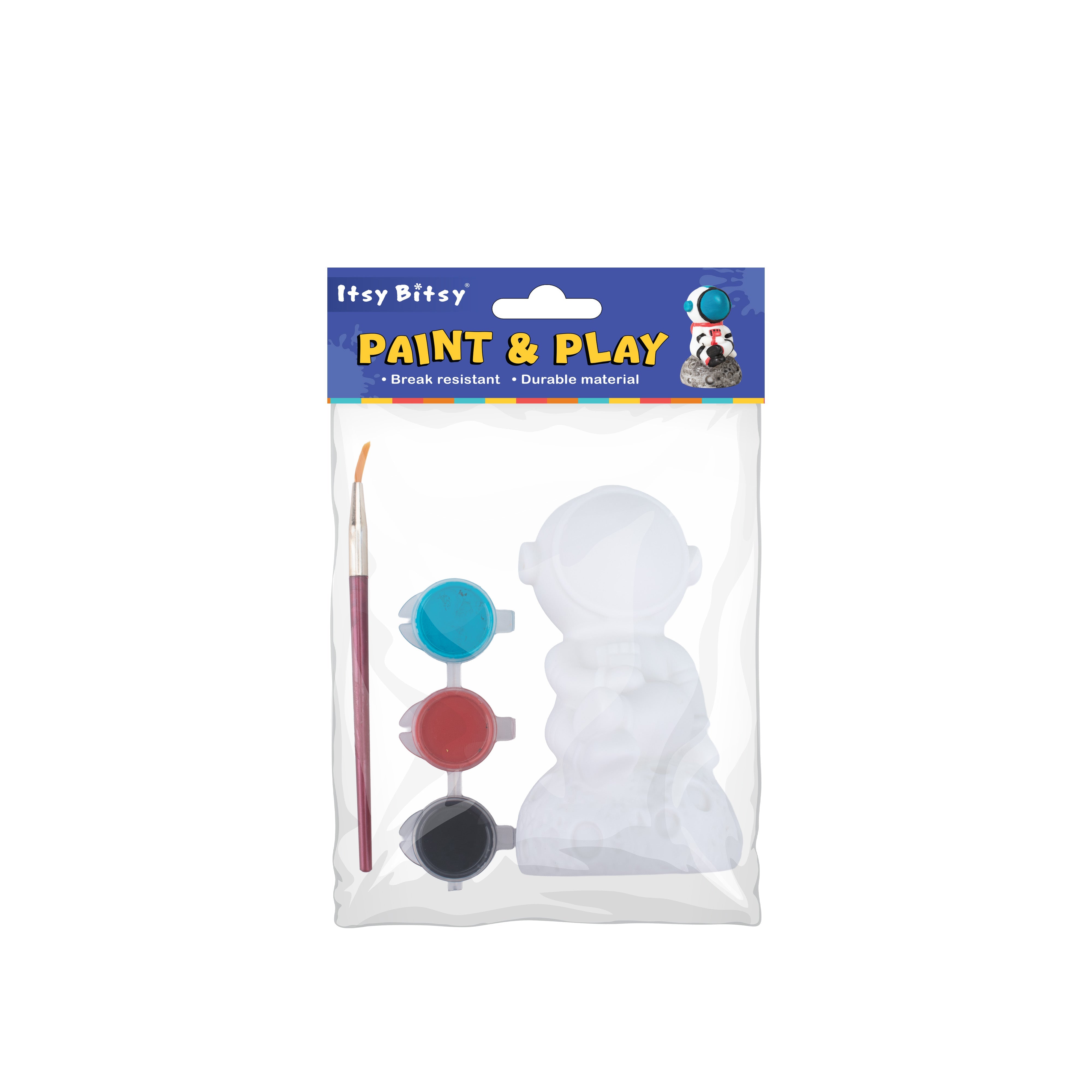Paint And Play Create Your Own 3D Table Decor with Acrylic Paint and Brush Astronaut 1pc