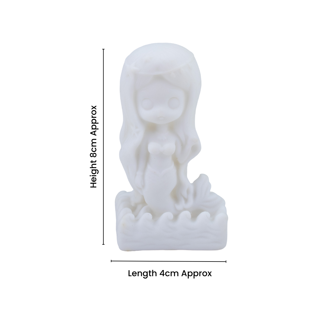 Paint And Play Create Your Own 3D Table Decor with Acrylic Paint and Brush Mermaid 1pc