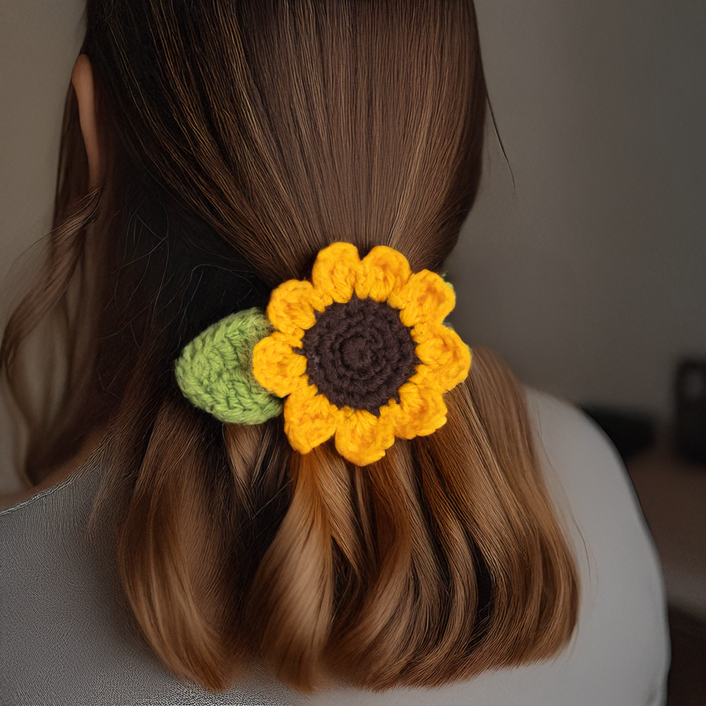DIY Sunflower Crochet Fashion Accessories Makes 4 Box