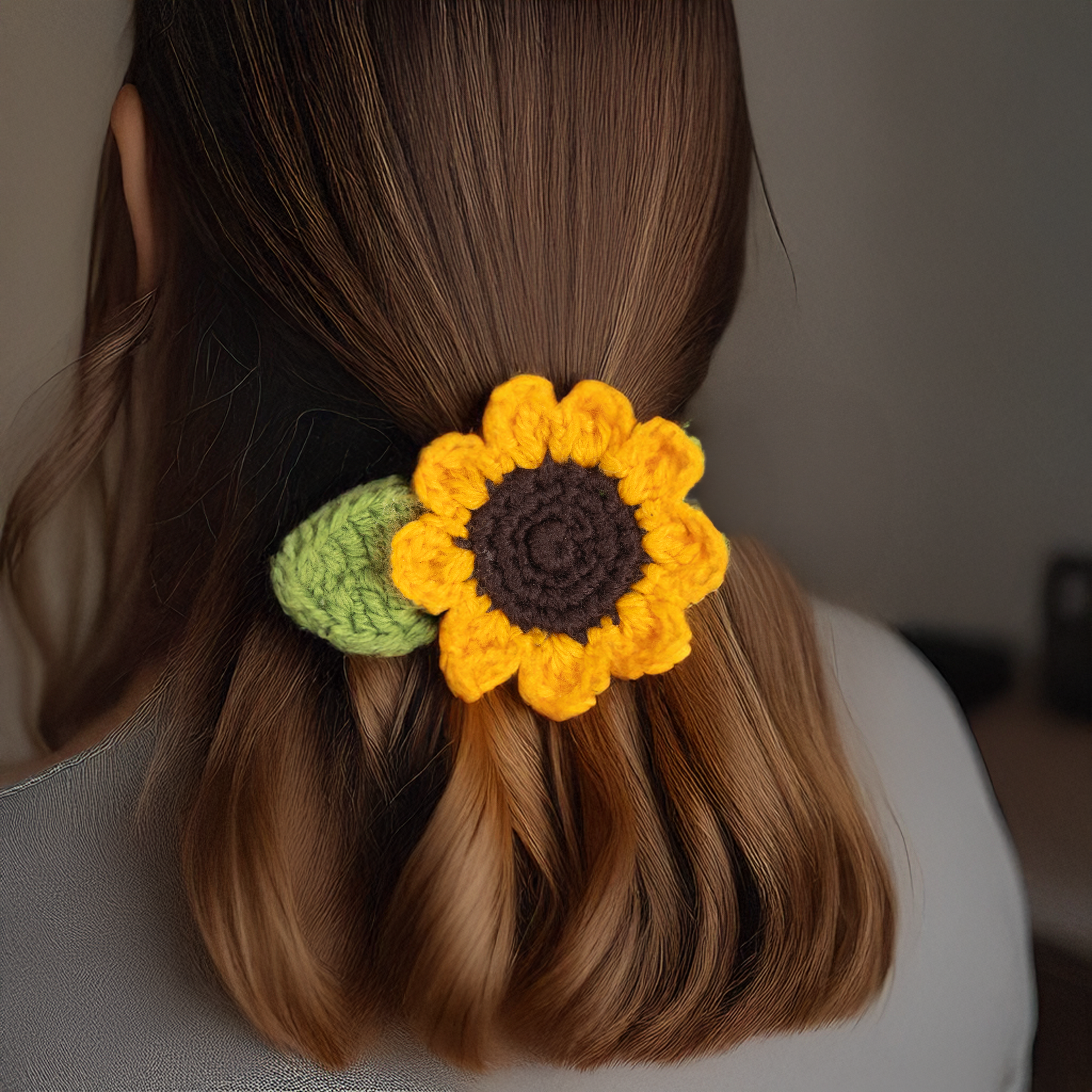 DIY Sunflower Crochet Fashion Accessories Makes 4 Box