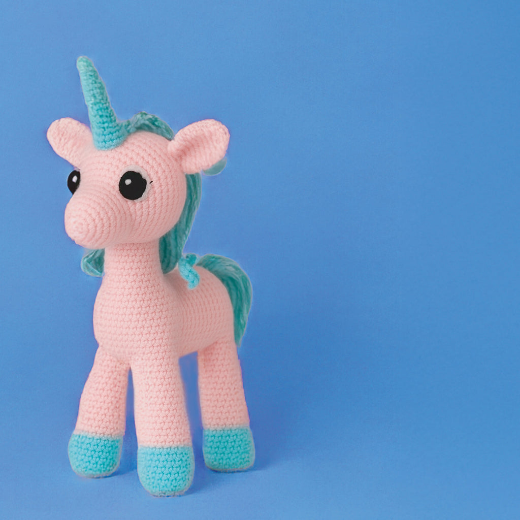 DIY Amigurumi Crochet Kit Whimsy Unicorn Box