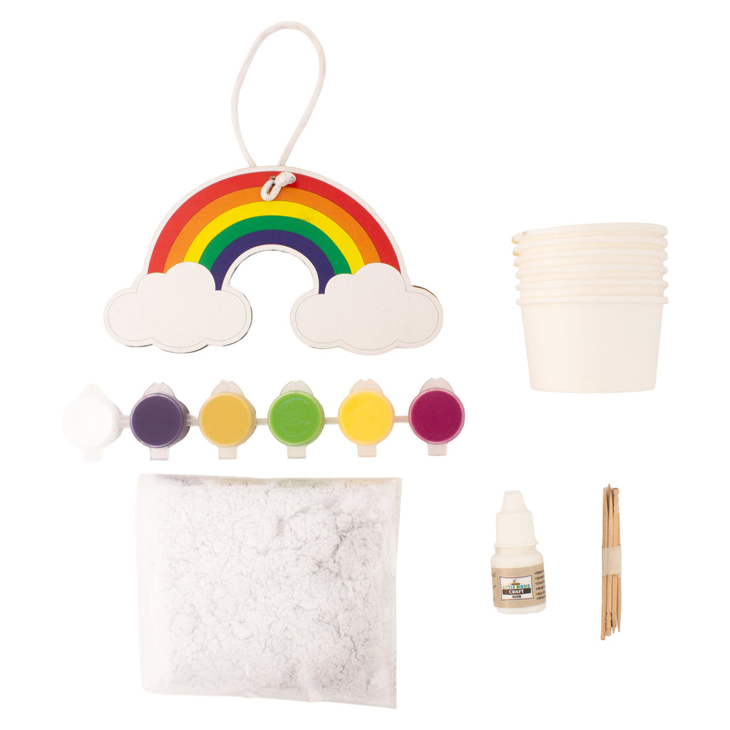 DIY Paper Pulp Art Decor Rainbow Box