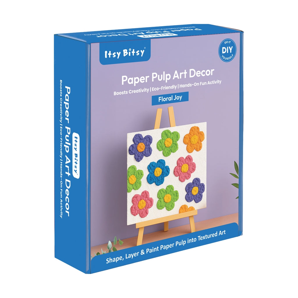 DIY Paper Pulp Art Decor Floral Joy Box