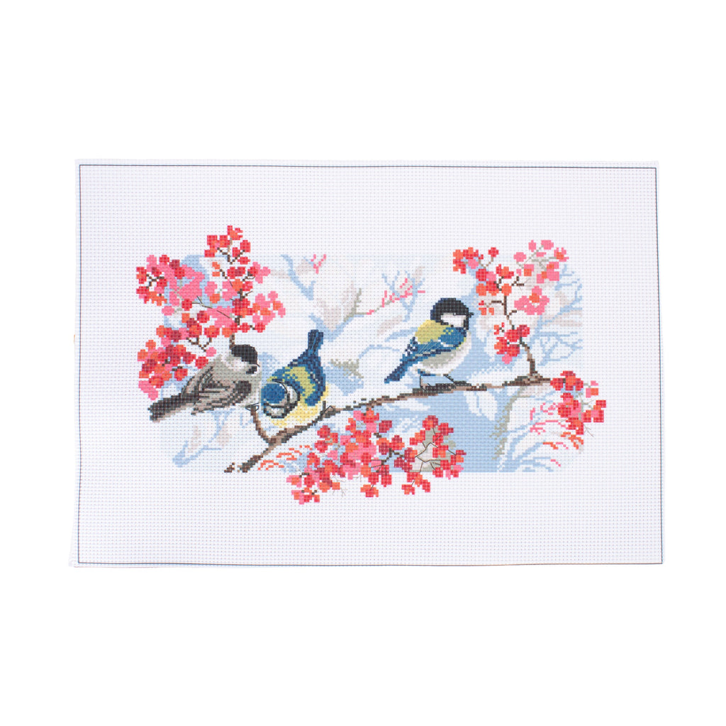 Cross Stitch Kit Chirpy Birds