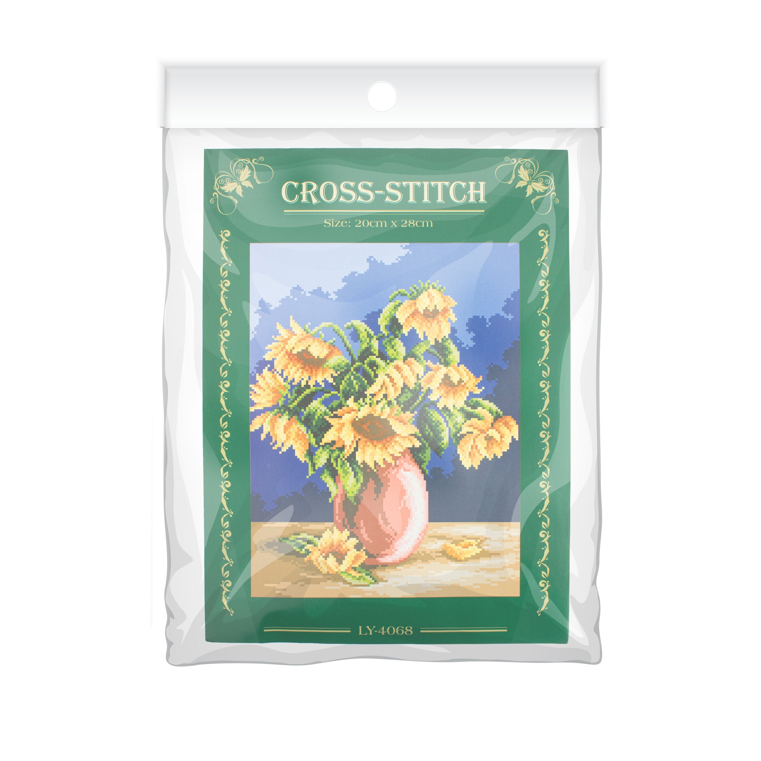 Cross Stitch Kit Sunflower Vase