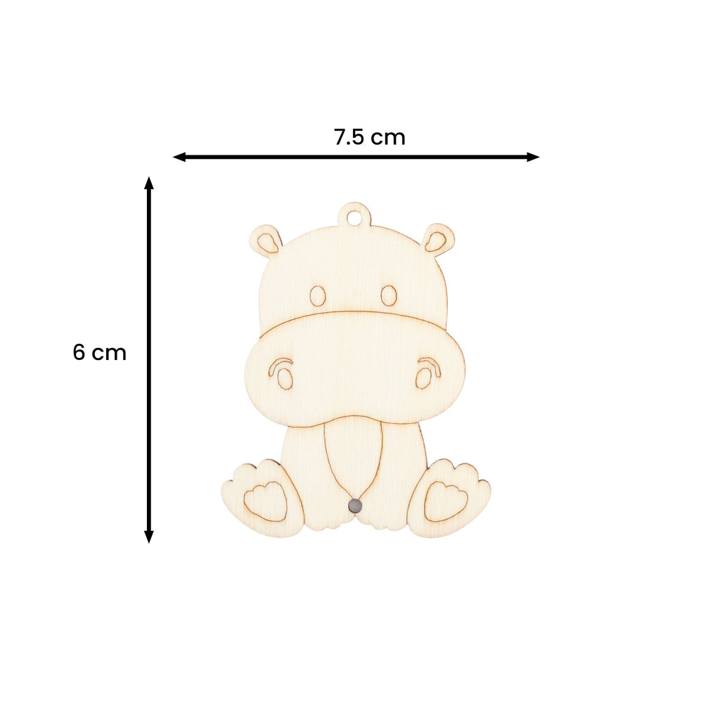 DIY MDF Hanging with sketch Hippo