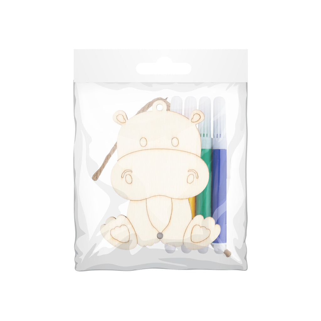 DIY MDF Hanging with sketch Hippo