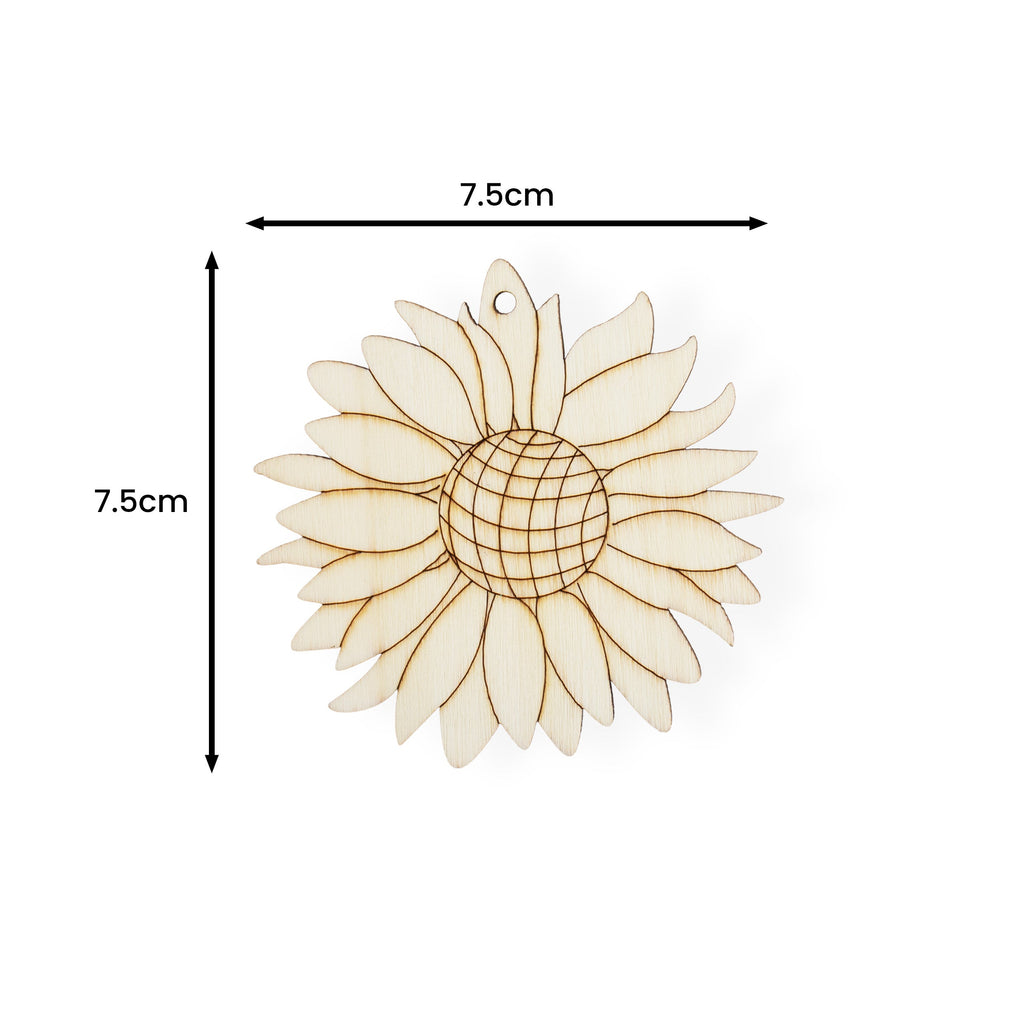 DIY MDF Hanging with sketch flower