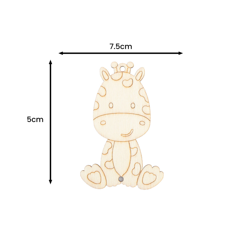 DIY MDF Hanging with sketch zirafa
