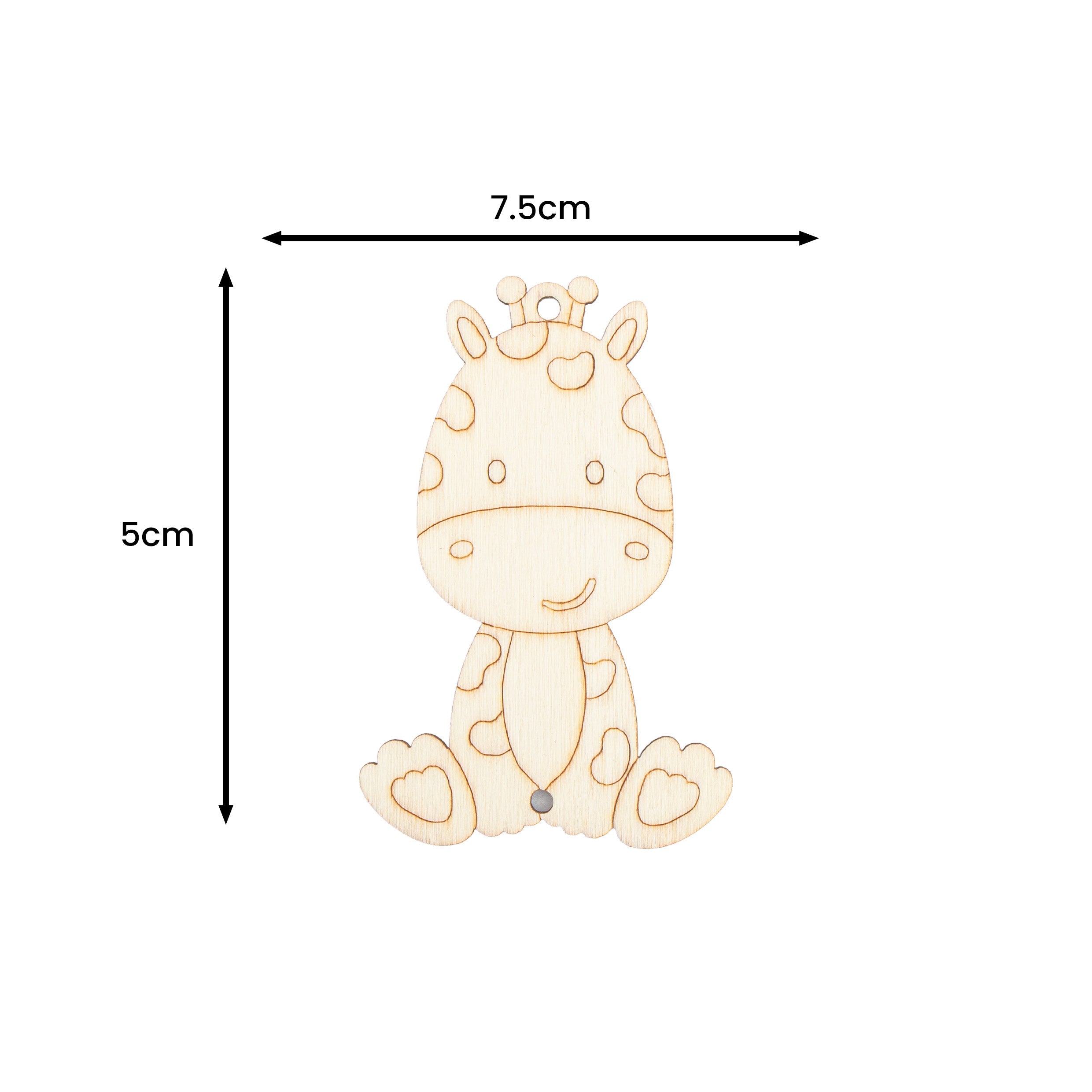 DIY MDF Hanging with sketch zirafa