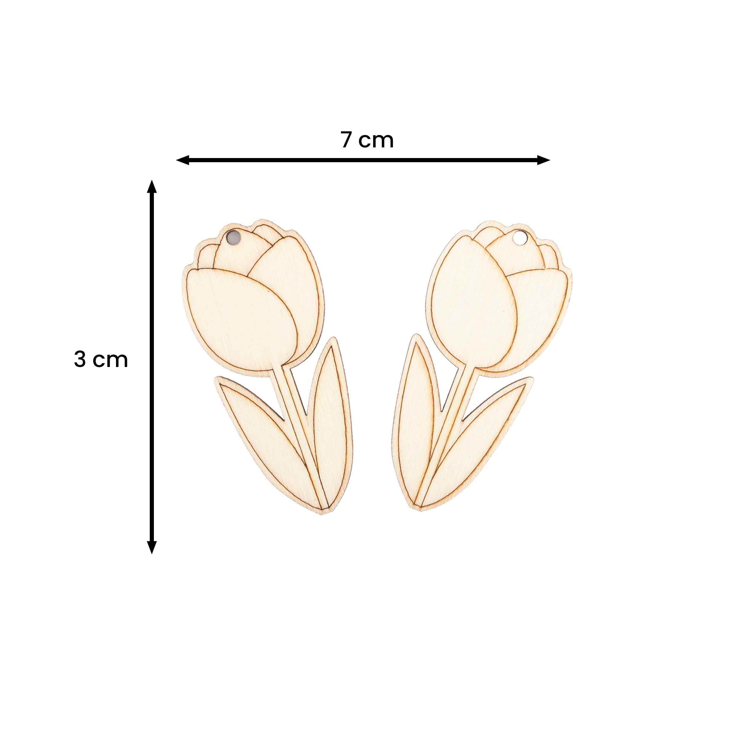 DIY MDF Hanging with sketch Tulip