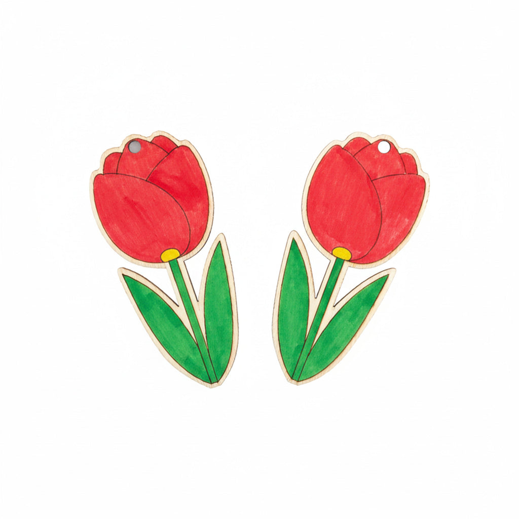 DIY MDF Hanging with sketch Tulip