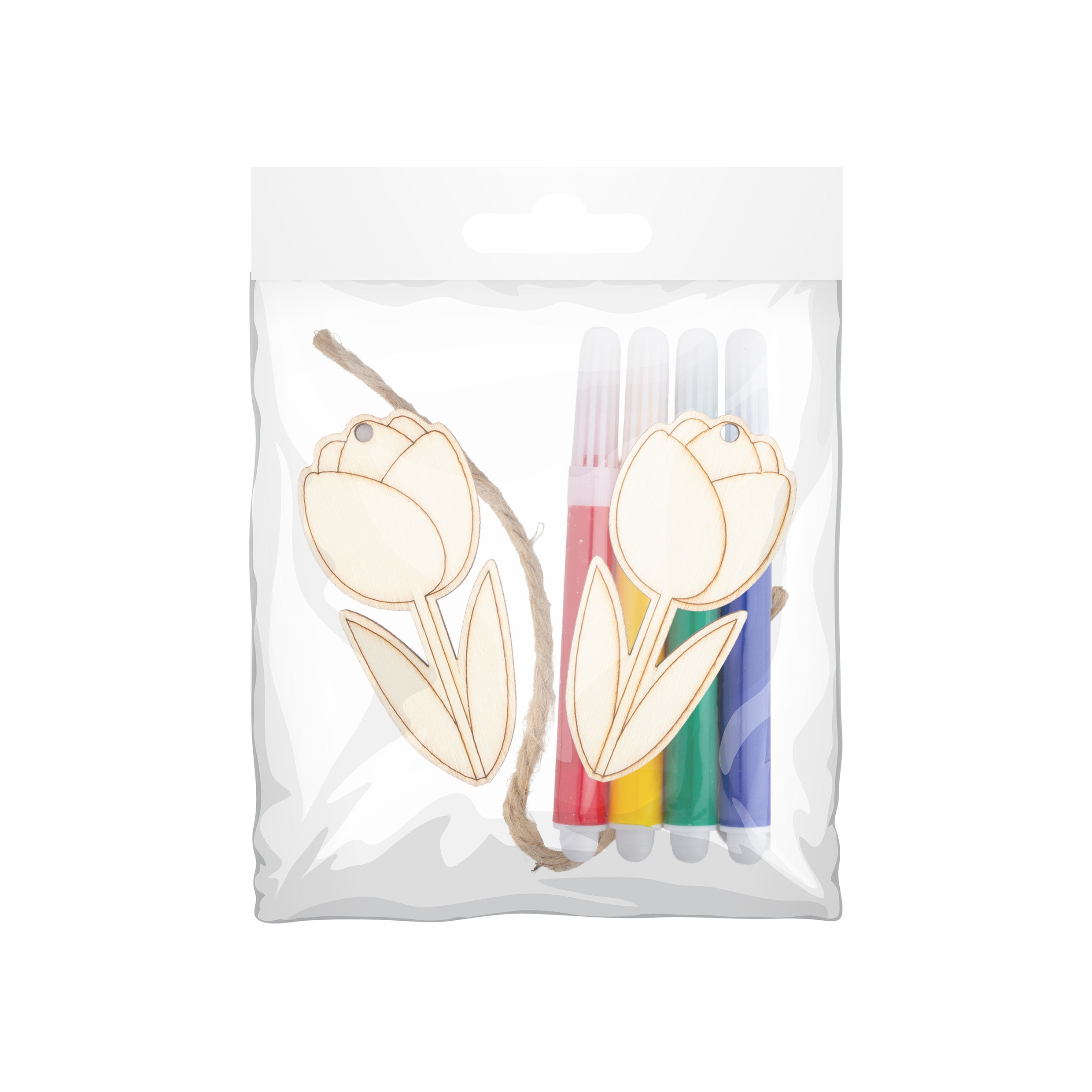 DIY MDF Hanging with sketch Tulip
