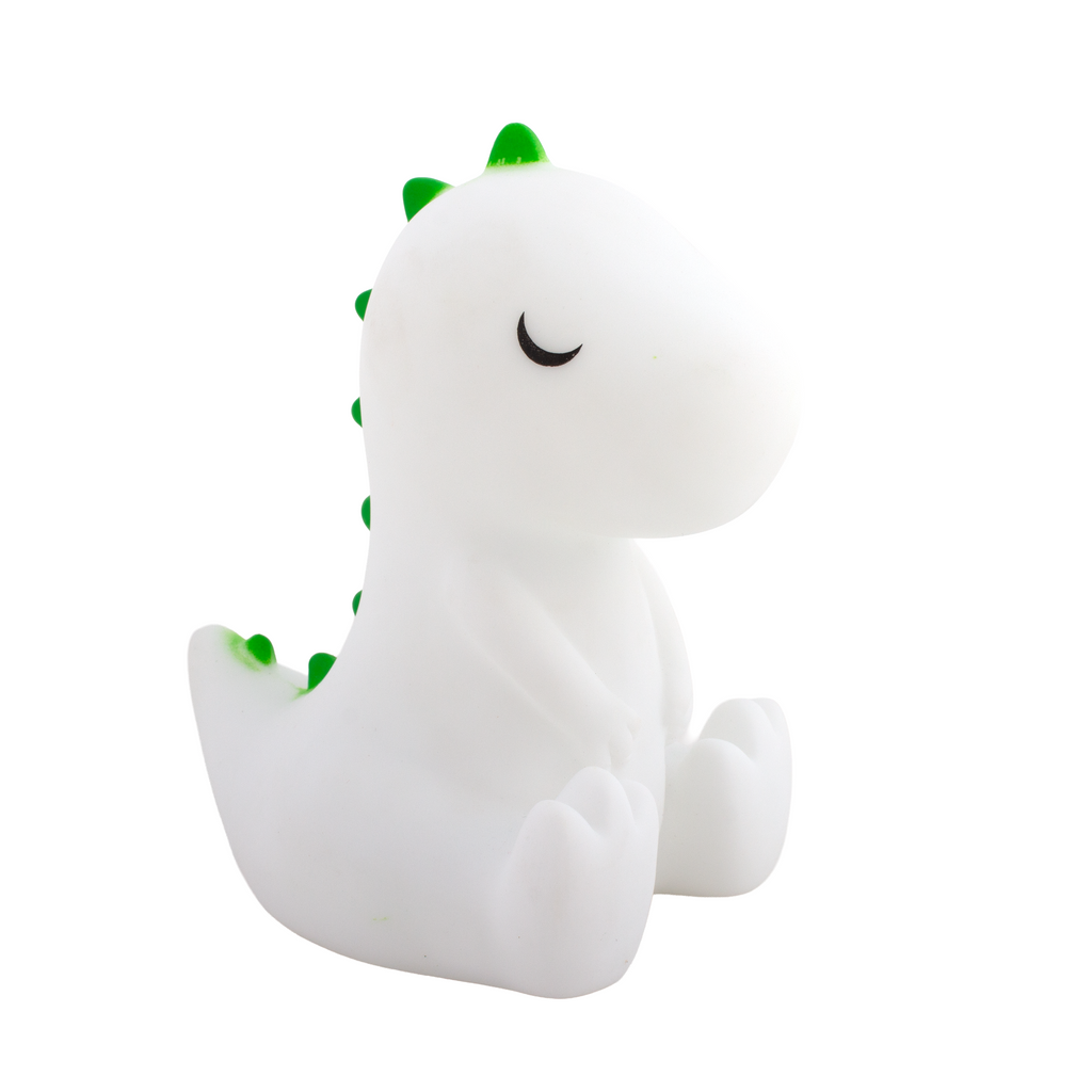 Silicone LED Night Lamp with Acrylic Paint and Brush Dino 14.5 x9.5cm