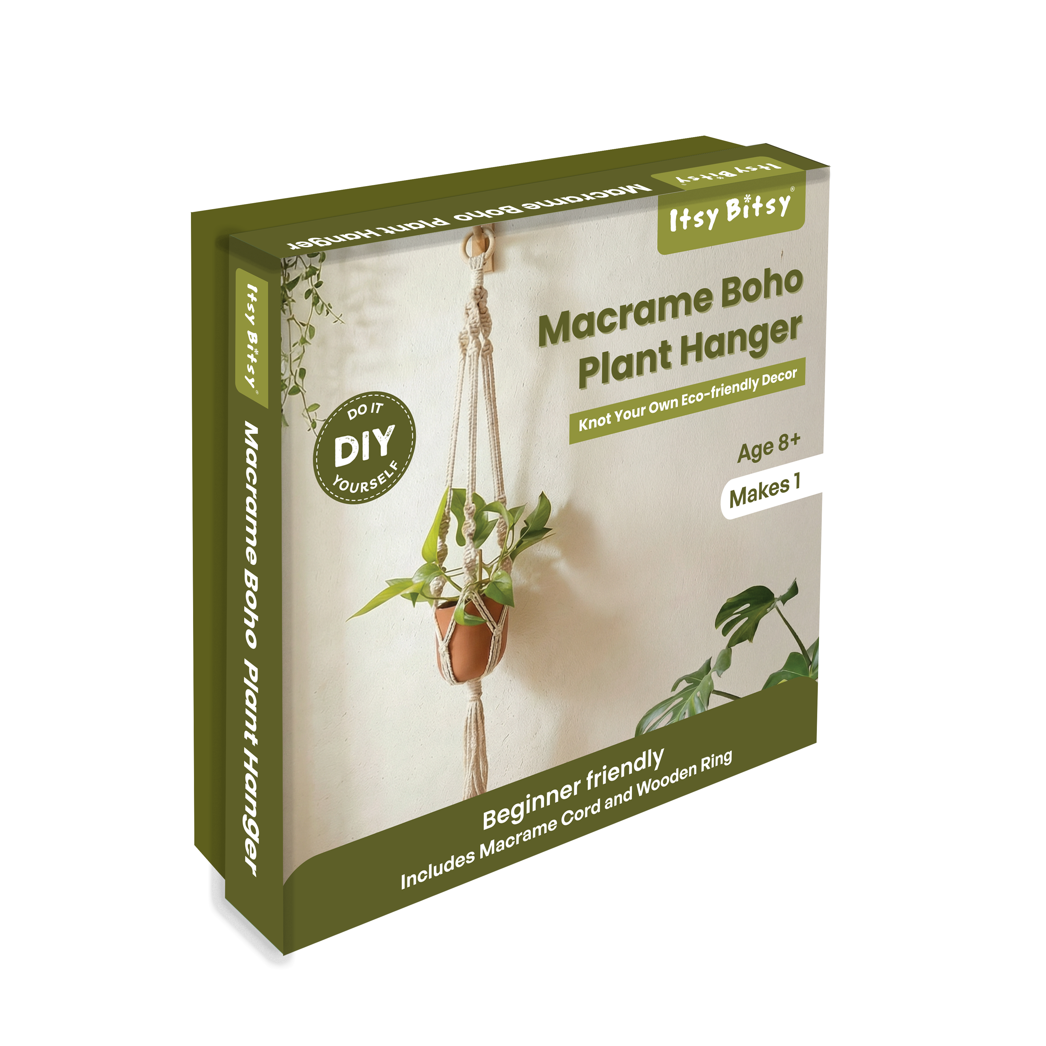 DIY Macrame Boho Plant Hanger Kit BOX IB