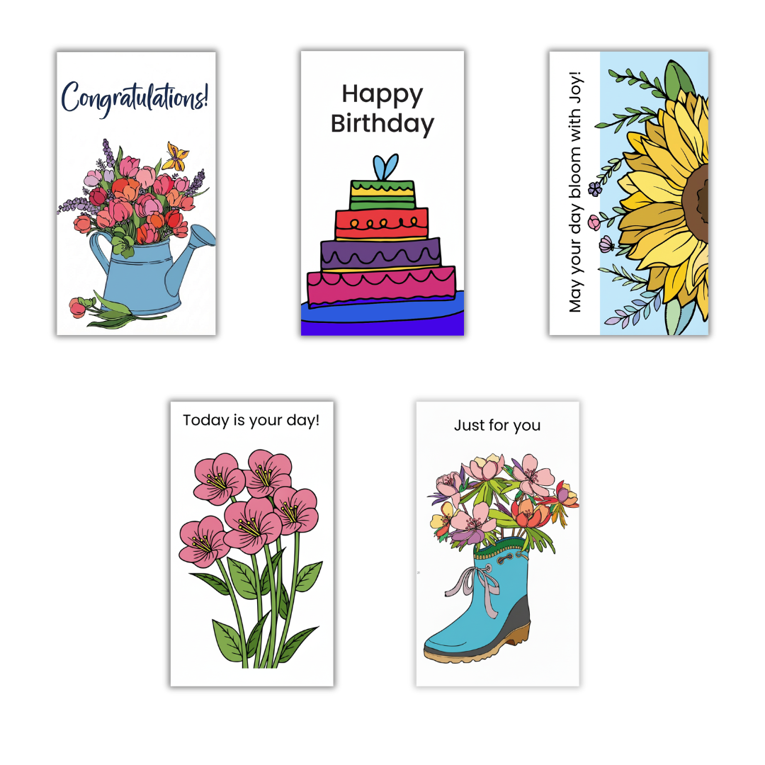 DIY Paint Your Own Greeting Cards Makes 5 BOX