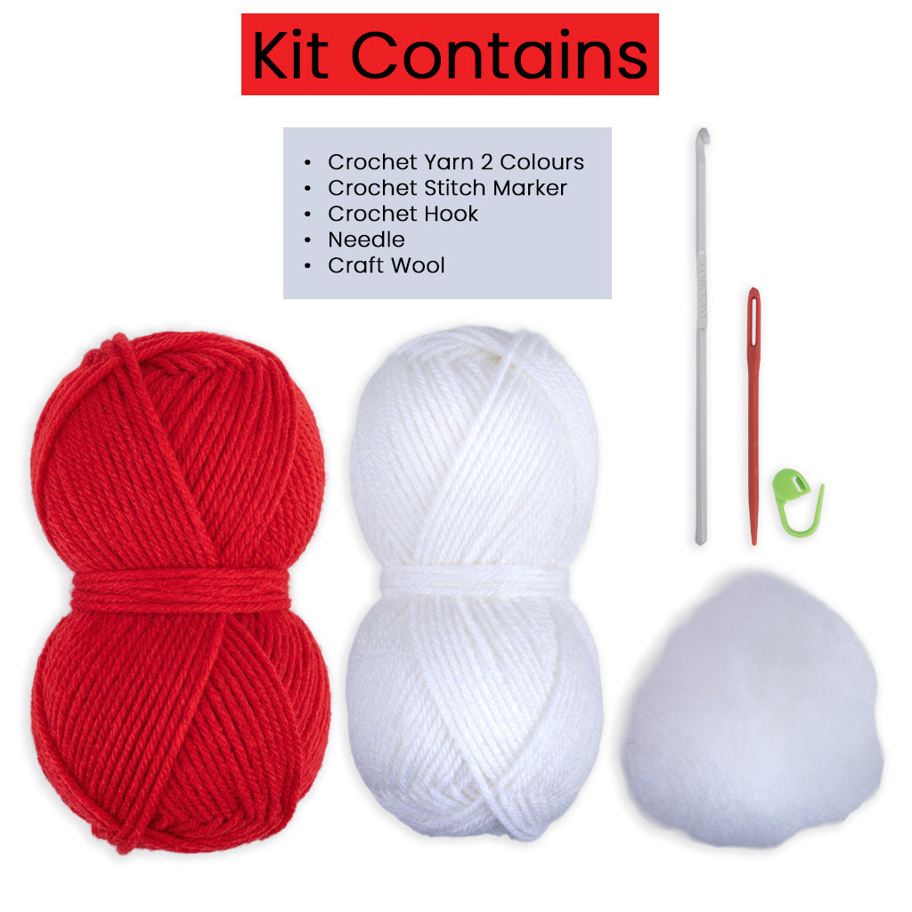 DIY Crochet Charm Mushroom kit