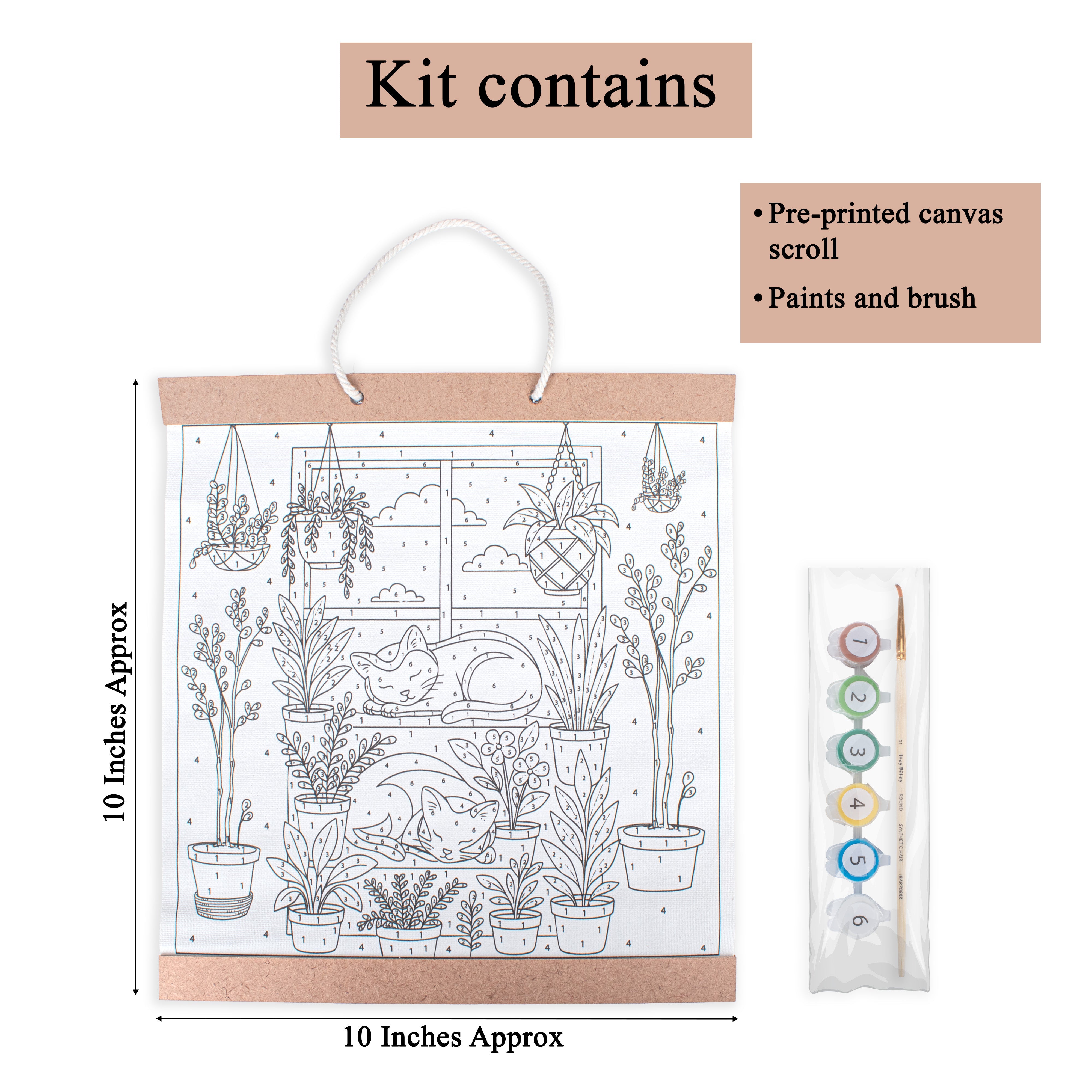DIY Pre Printed Canvas Scroll Kit