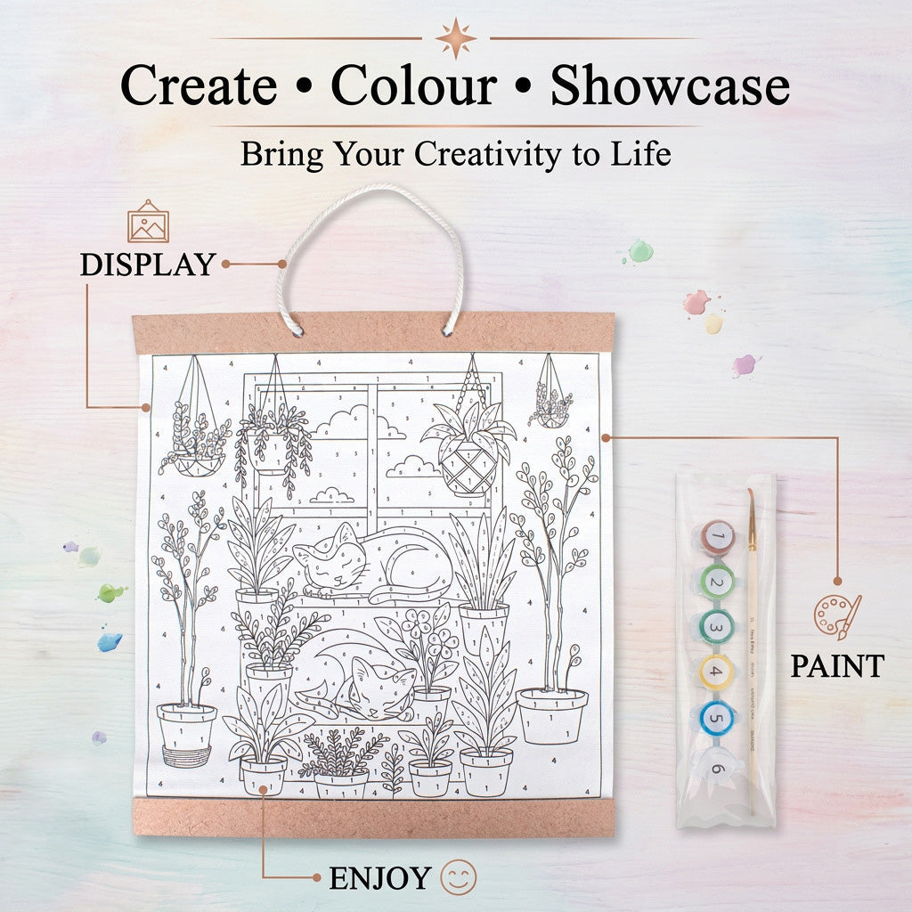 DIY Pre Printed Canvas Scroll Kit
