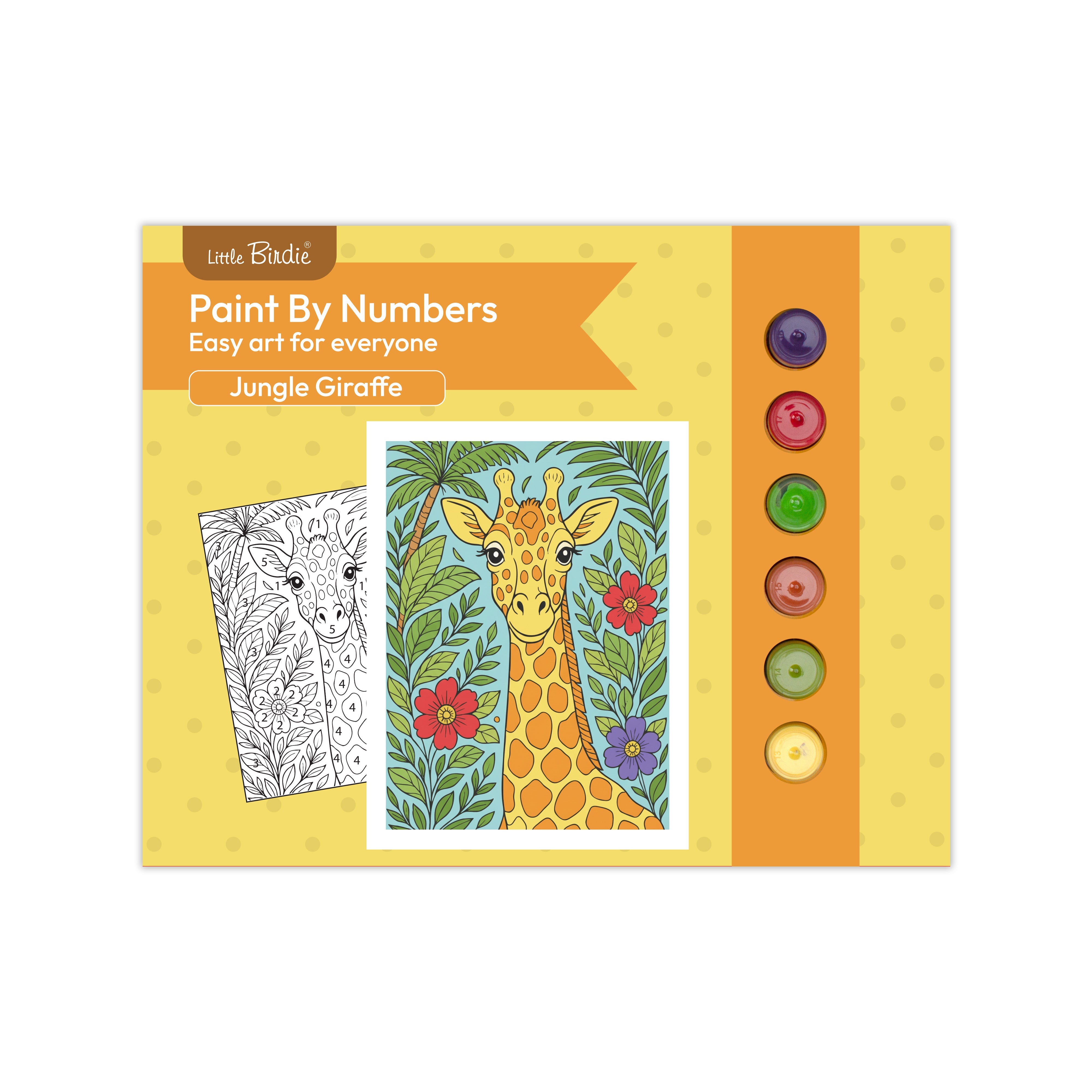 DIY Paint By Numbers Kit Jungle Giraffe 8 X 10 inch 1pc