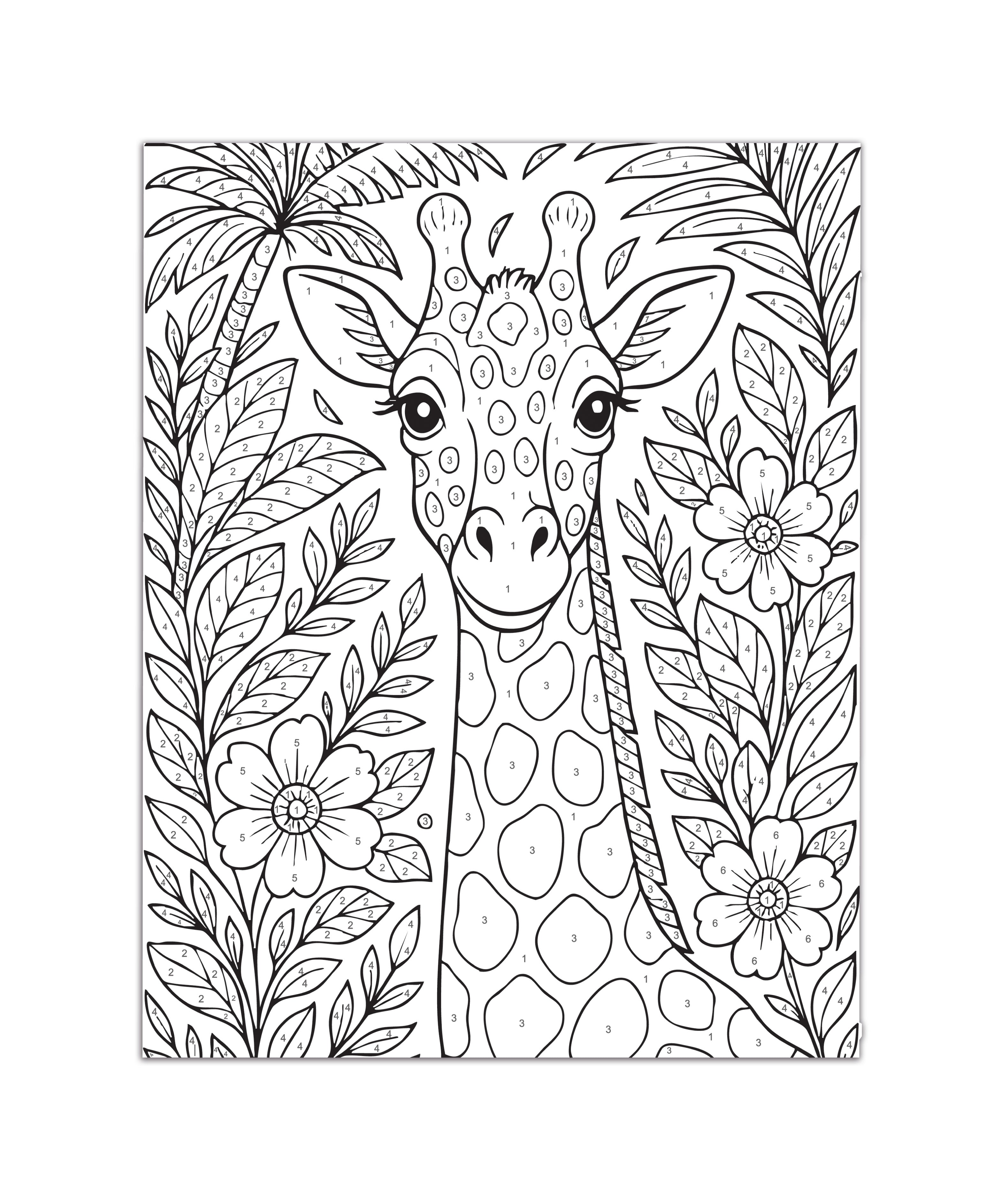 DIY Paint By Numbers Kit Jungle Giraffe 8 X 10 inch 1pc