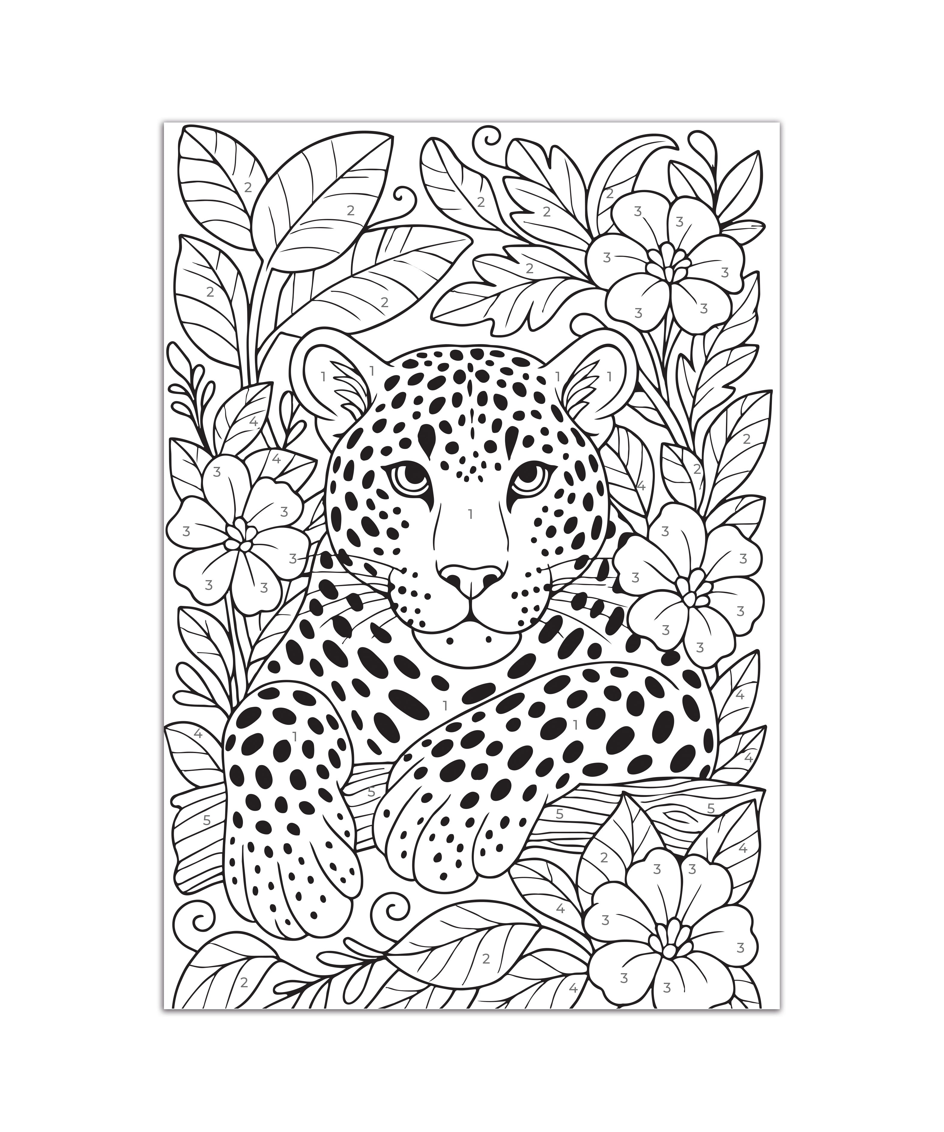 DIY Paint By Numbers Kit Leopard 8 X 10 inch 1pc