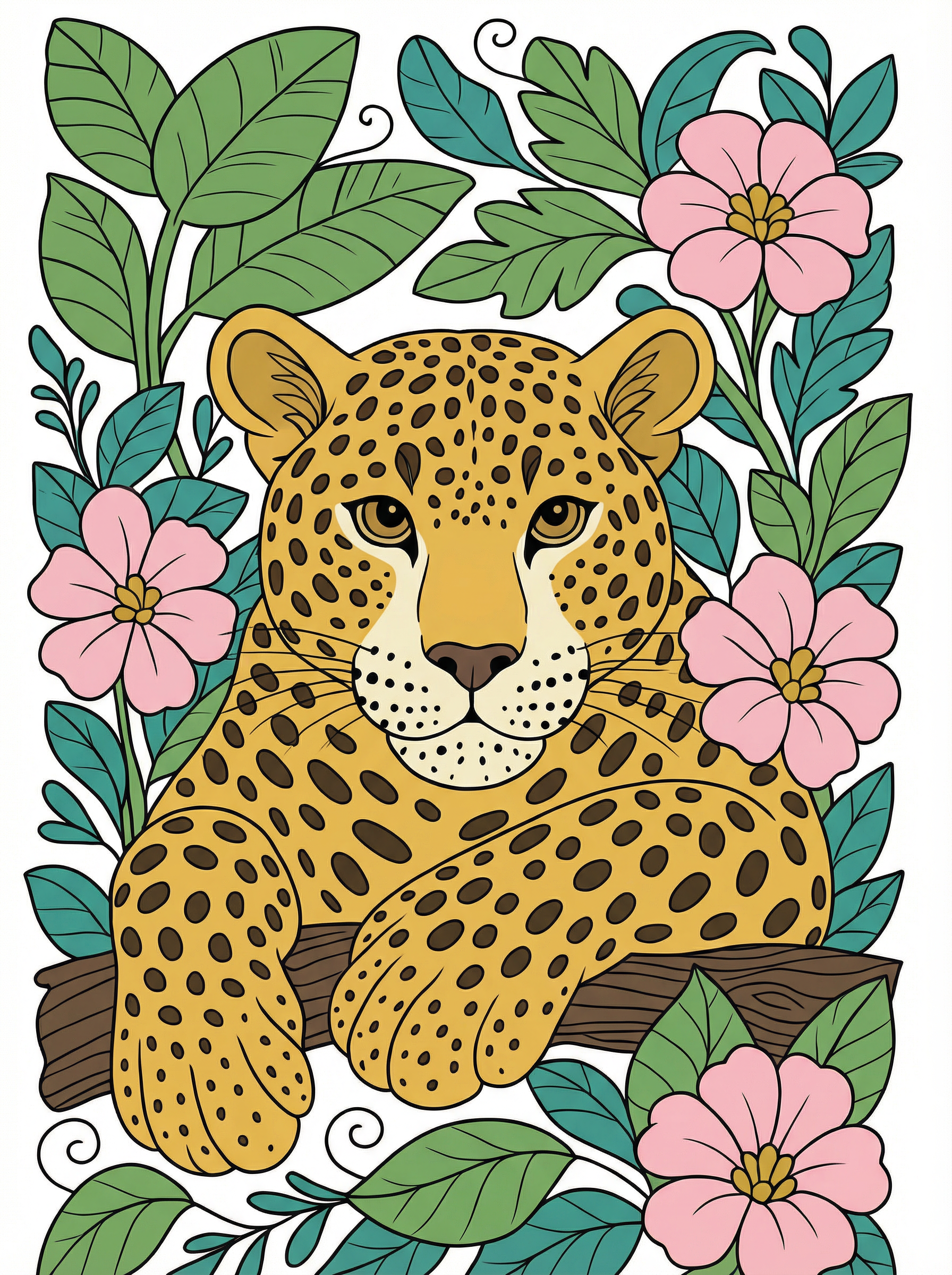 DIY Paint By Numbers Kit Leopard 8 X 10 inch 1pc