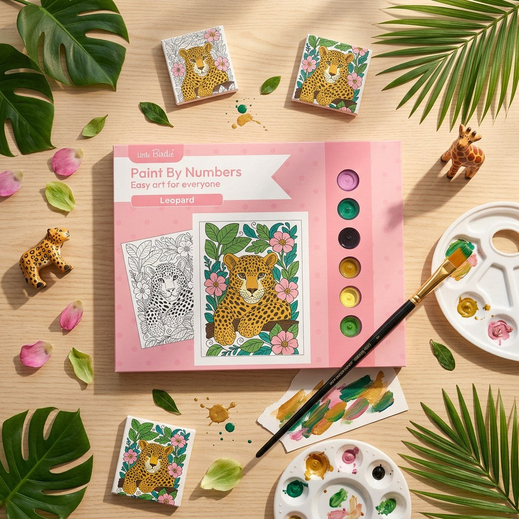 DIY Paint By Numbers Kit Leopard 8 X 10 inch 1pc