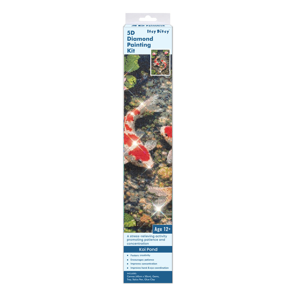 5D Diamond Painting Kit Koi Pond 40 X 50cm 1pc Acetate Box