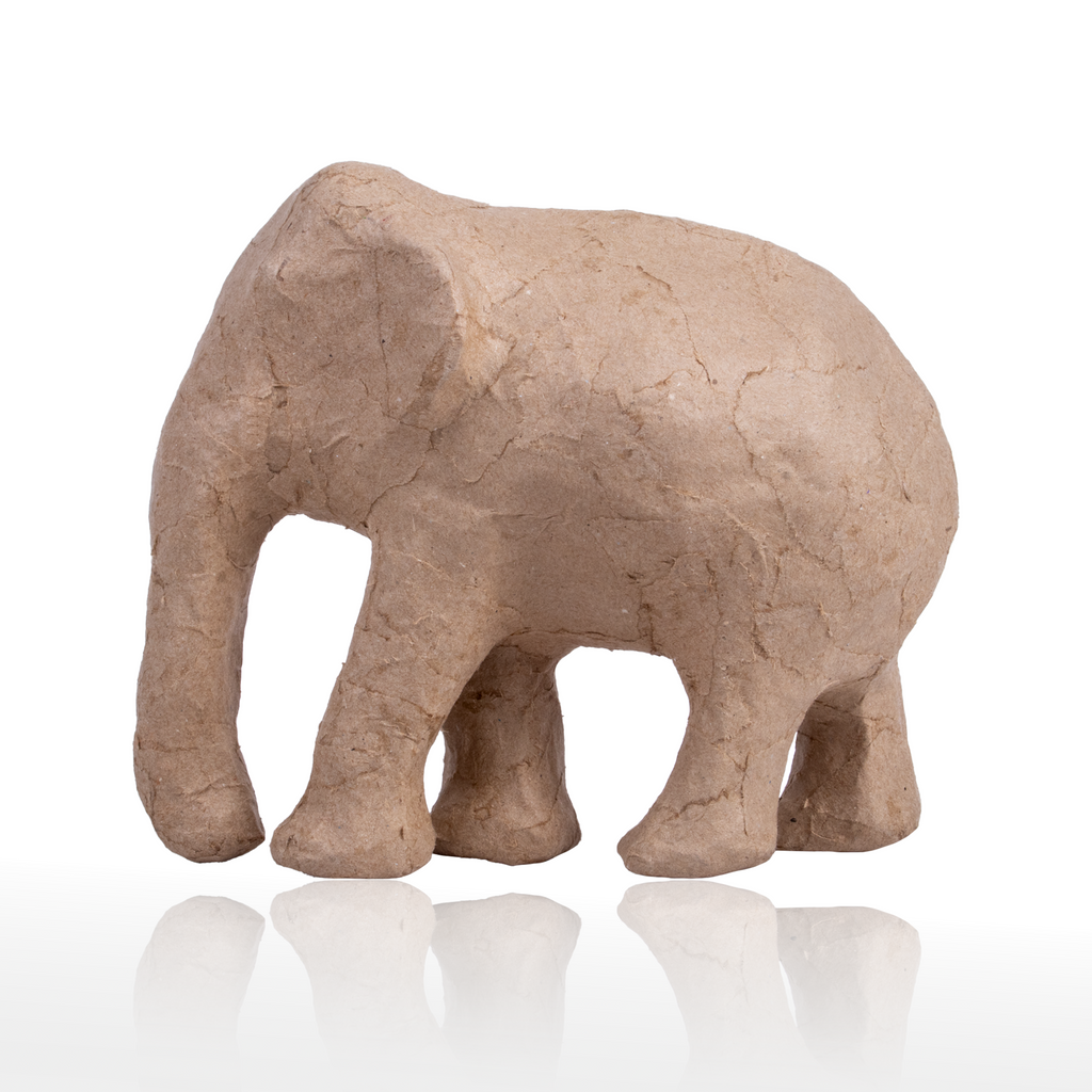 Paper Mache Elephant Big Approx L13 X W6.5 X H11.5Cm 1Pc
