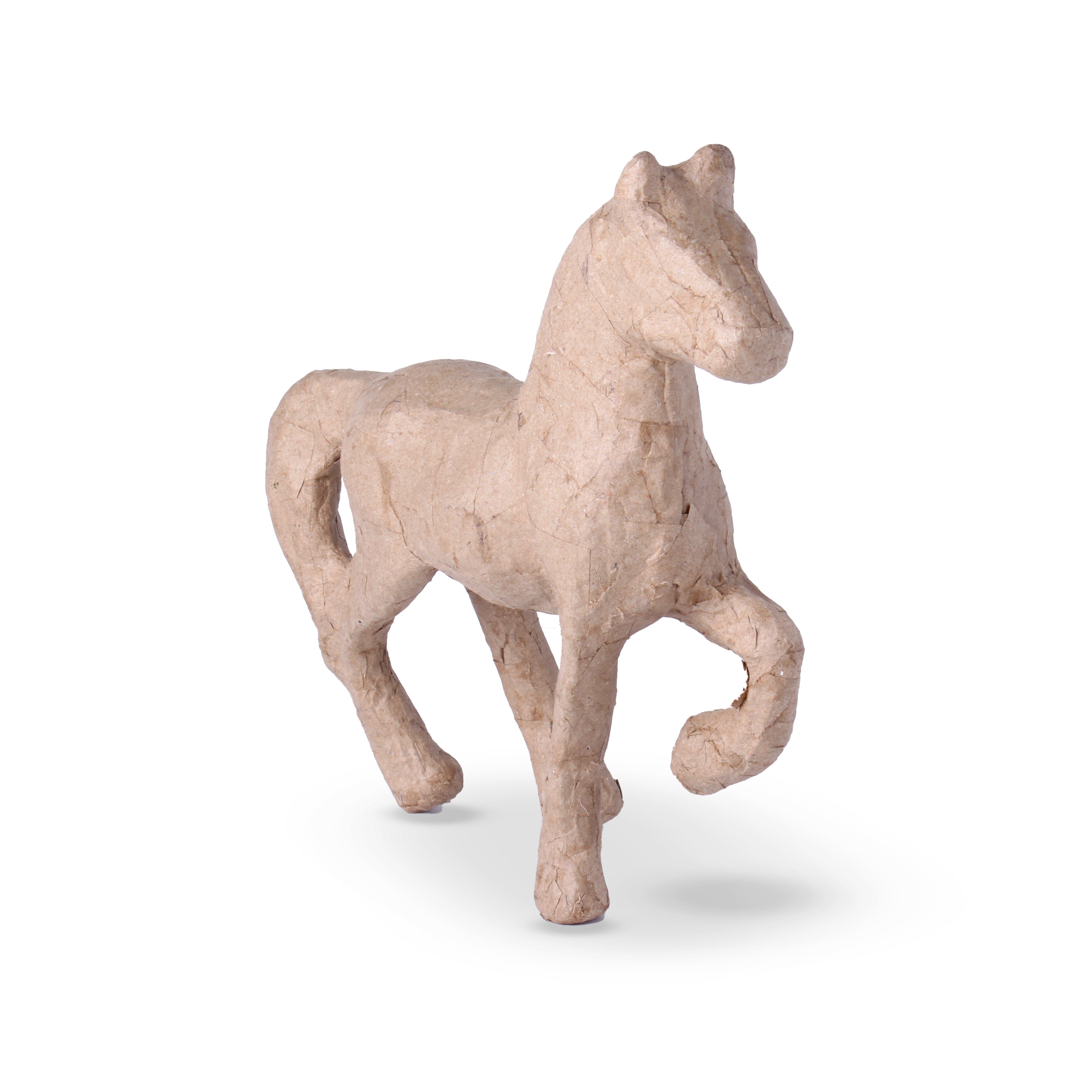 Paper Mache Walking Horse Approx L24 X W6.6 X H21.6cm 1pc