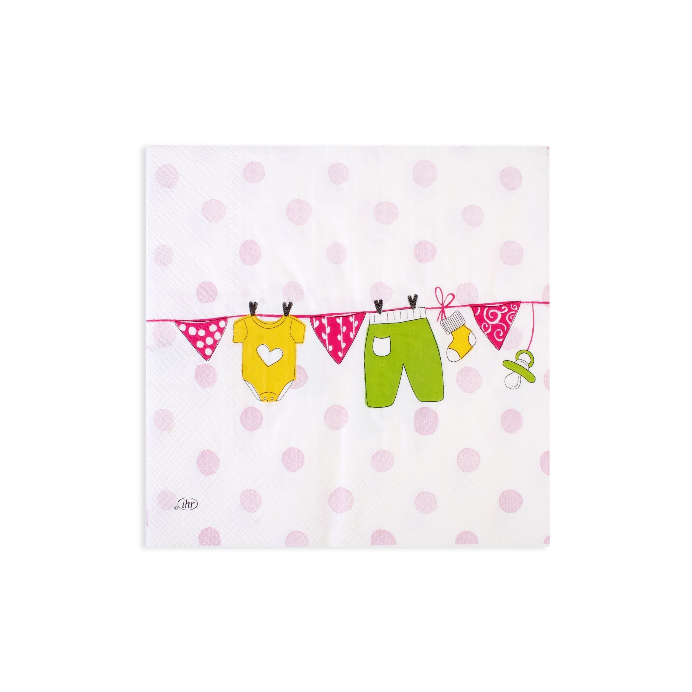 Decoupage Napkin Baby Day - Pink 13 X 13Inch 3Ply 1Pc Pb Ib