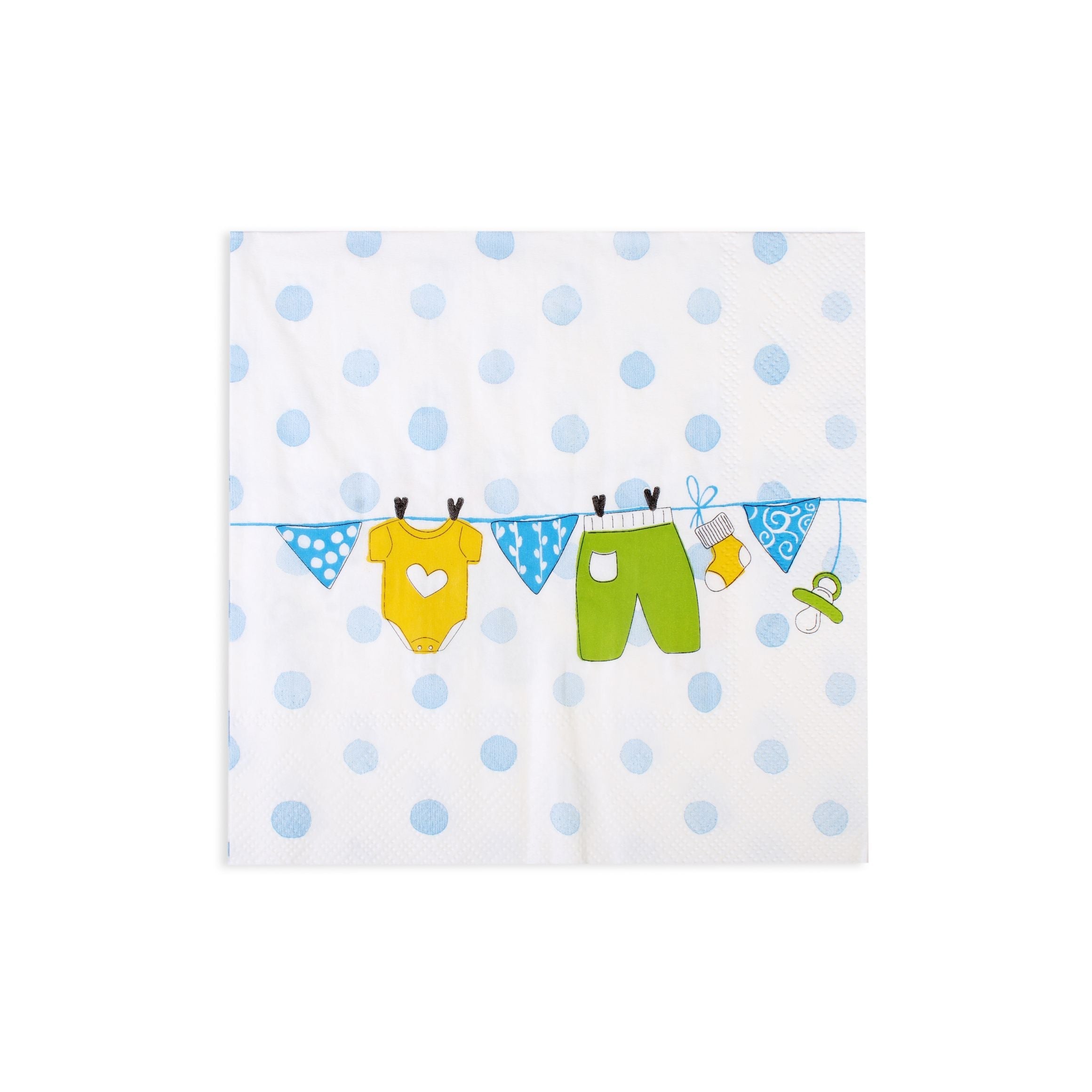 Decoupage Napkin Baby Day - Blue 13 X 13Inch 3Ply 1Pc Pb Ib