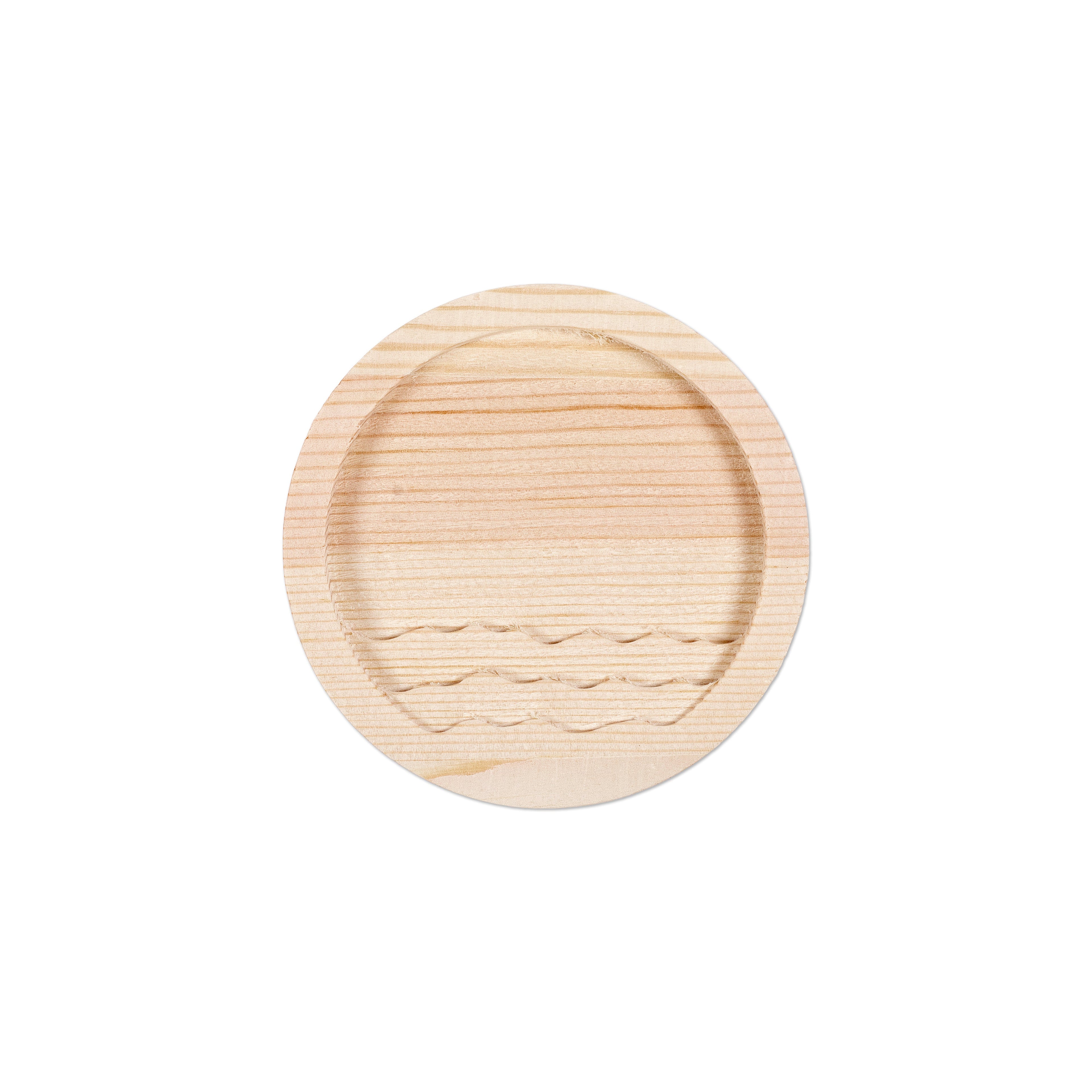 Pinewood Fillable Coaster For Resin Art 4inch DiIA 1PC
