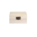 Pinewood Box with Metal Latch Rectangular L3.5 x W2.2 x H1.7 1pc