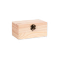 Pinewood Box with Metal Latch Rectangular L5.8 x W3.7 x H2.7 1pc